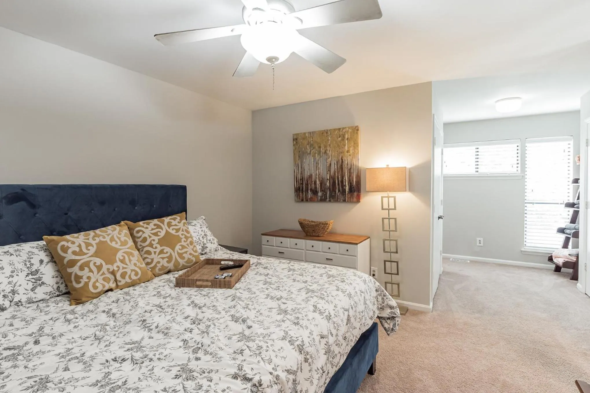 Bedroom, Bed in Modern Cozy Townhome