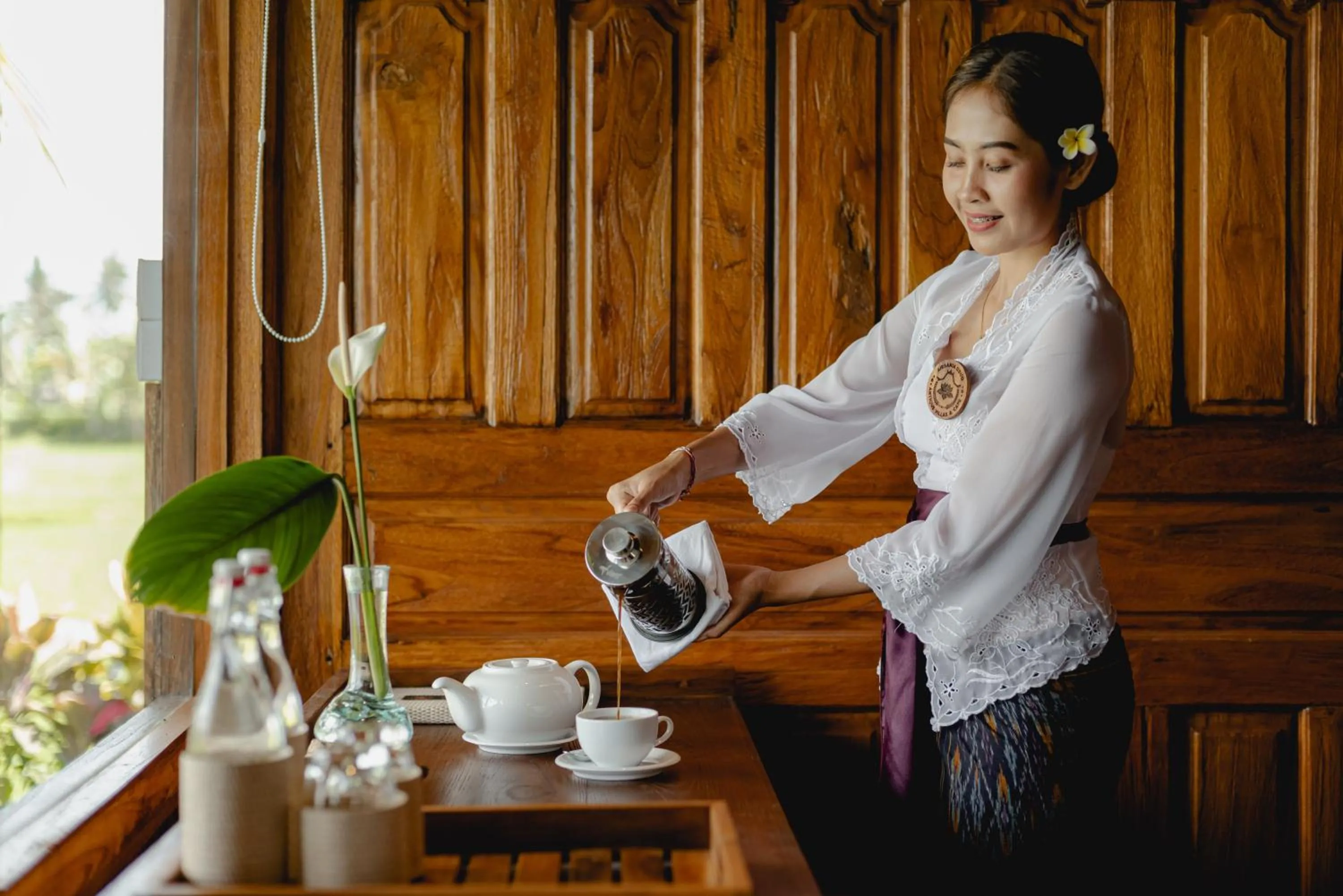 Drinks in Airsania Ubud Antique Villas