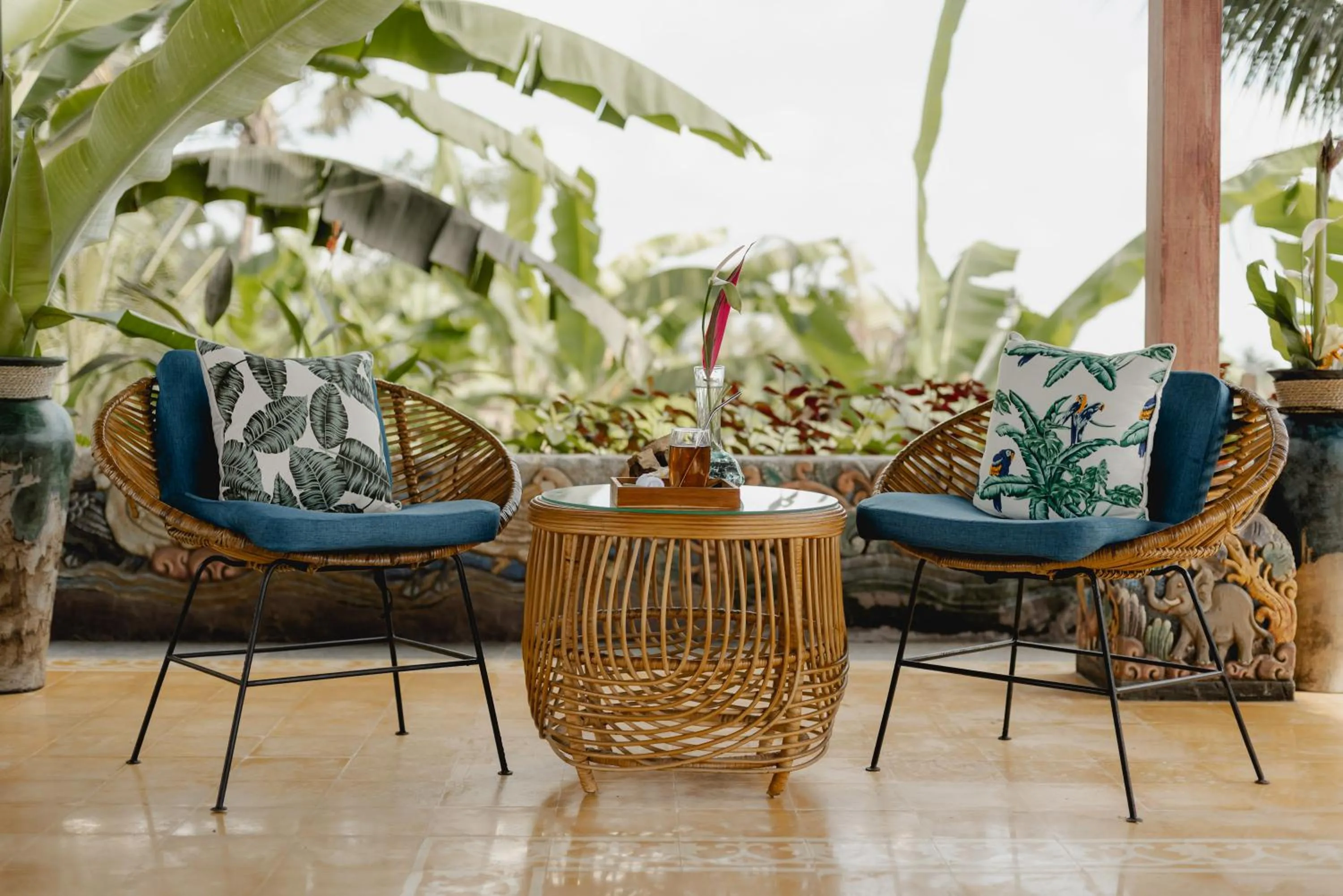 Lobby or reception in Airsania Ubud Antique Villas