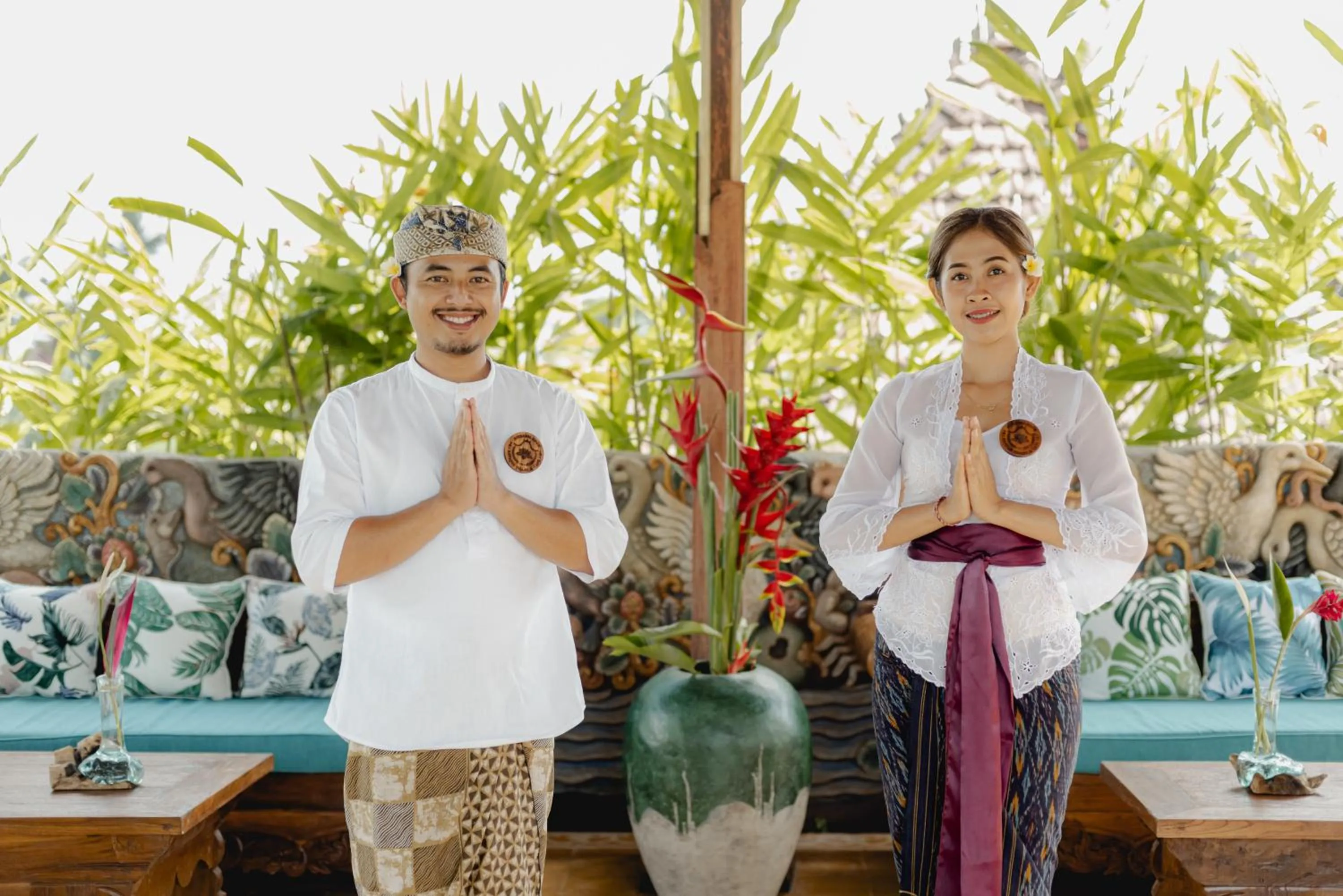 Staff in Airsania Ubud Antique Villas