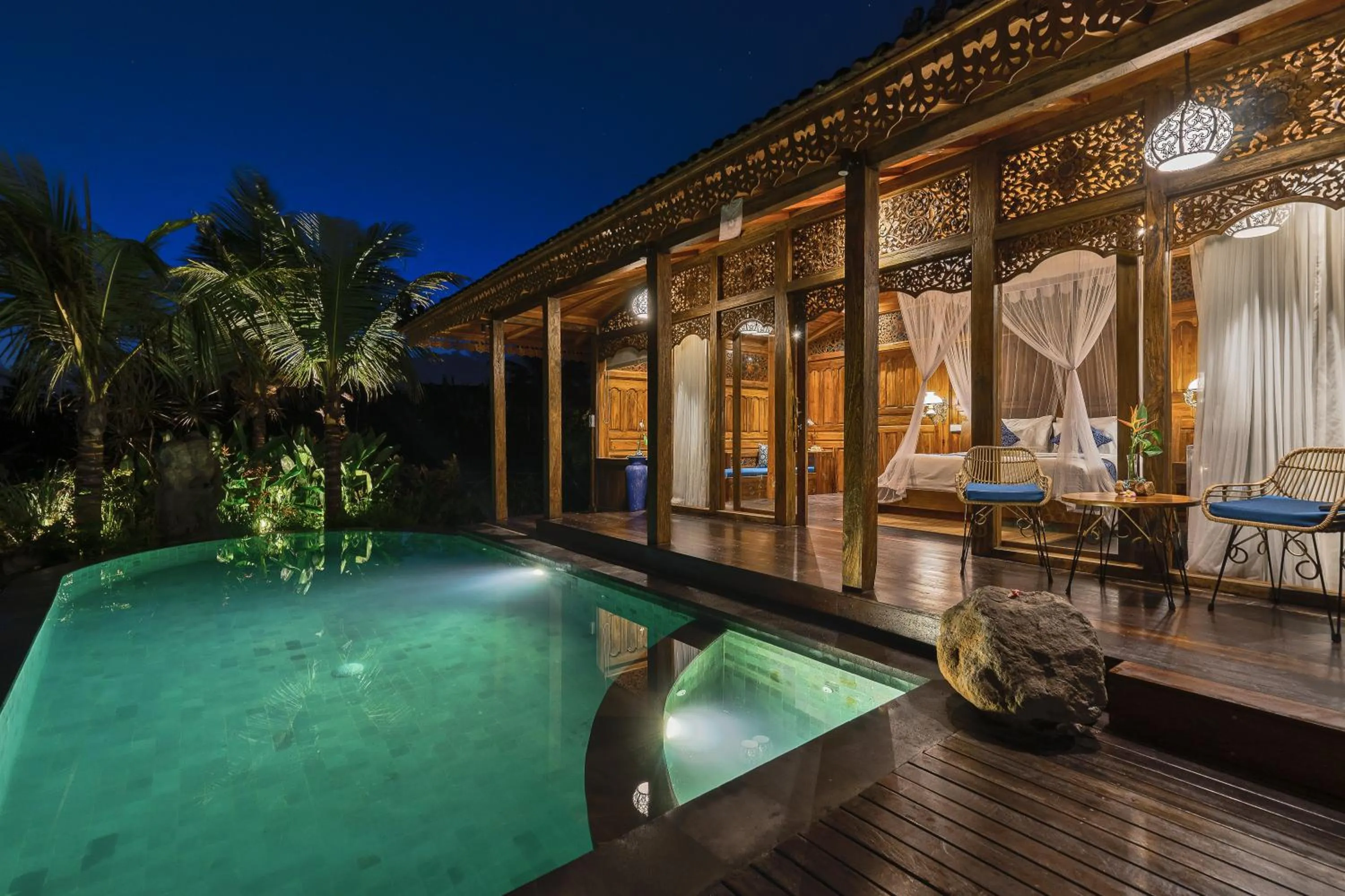 Patio in Airsania Ubud Antique Villas