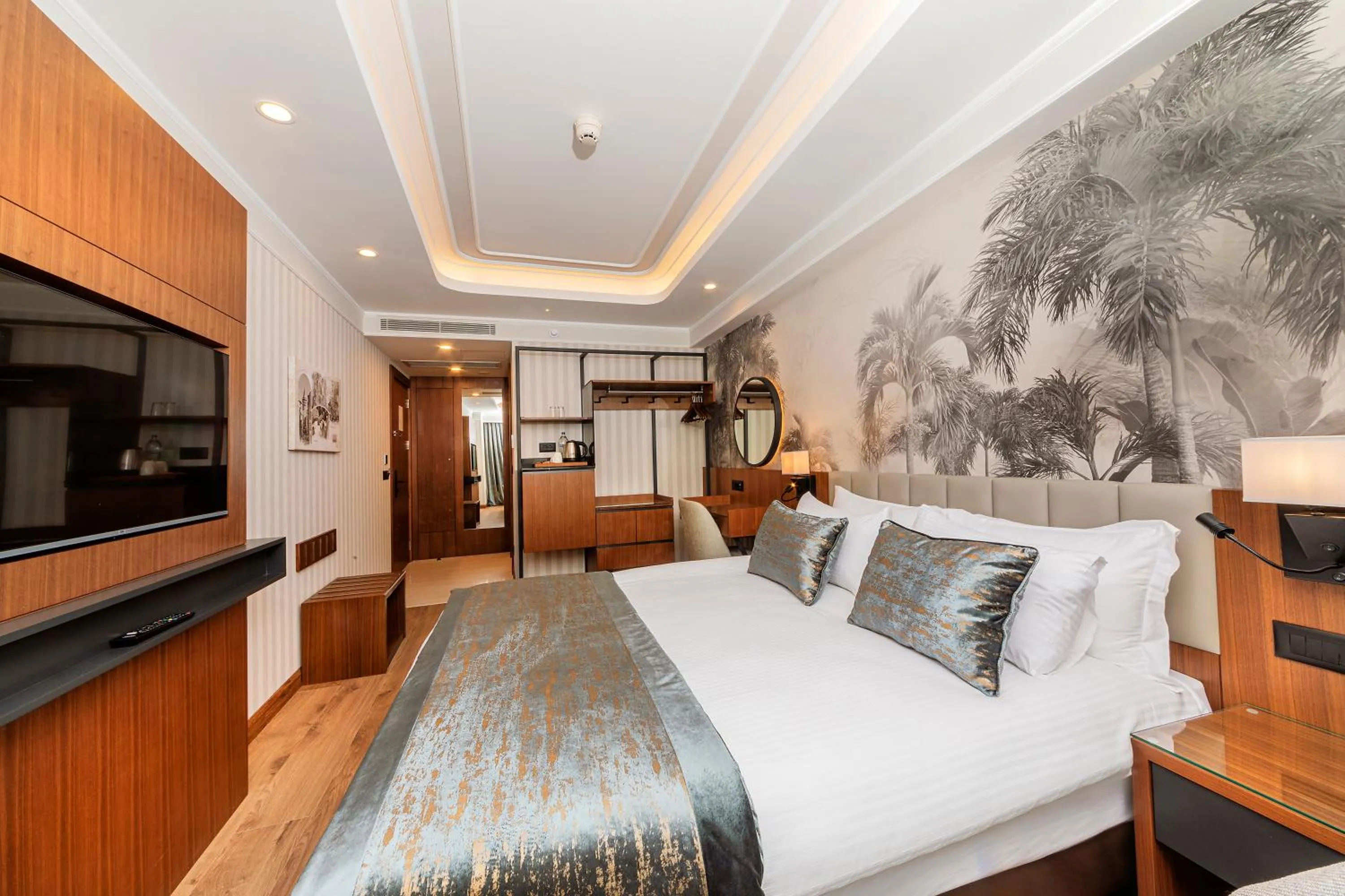 Bed in Mukarnas Pera Hotel