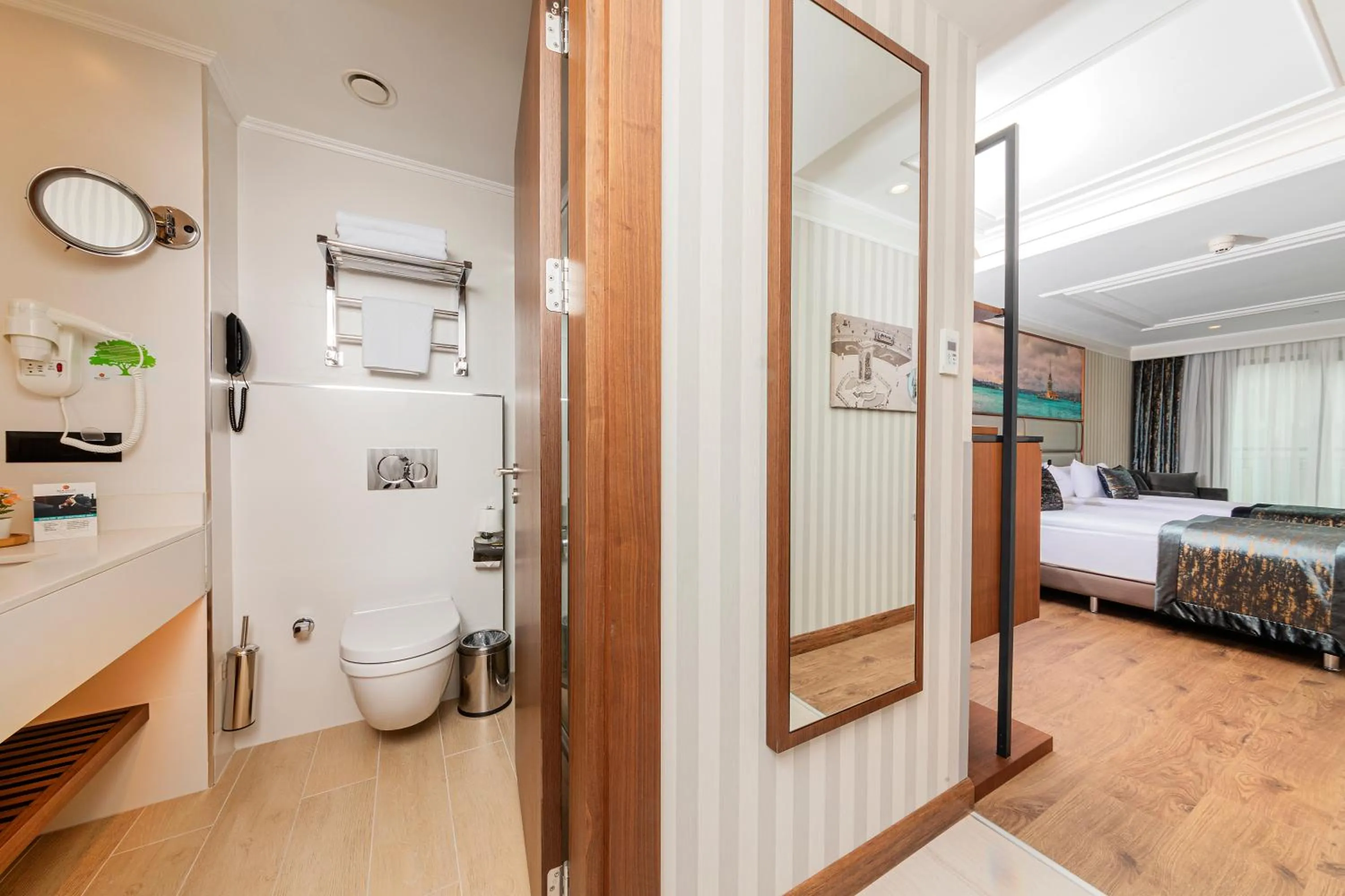 Bathroom, Bed in Mukarnas Pera Hotel