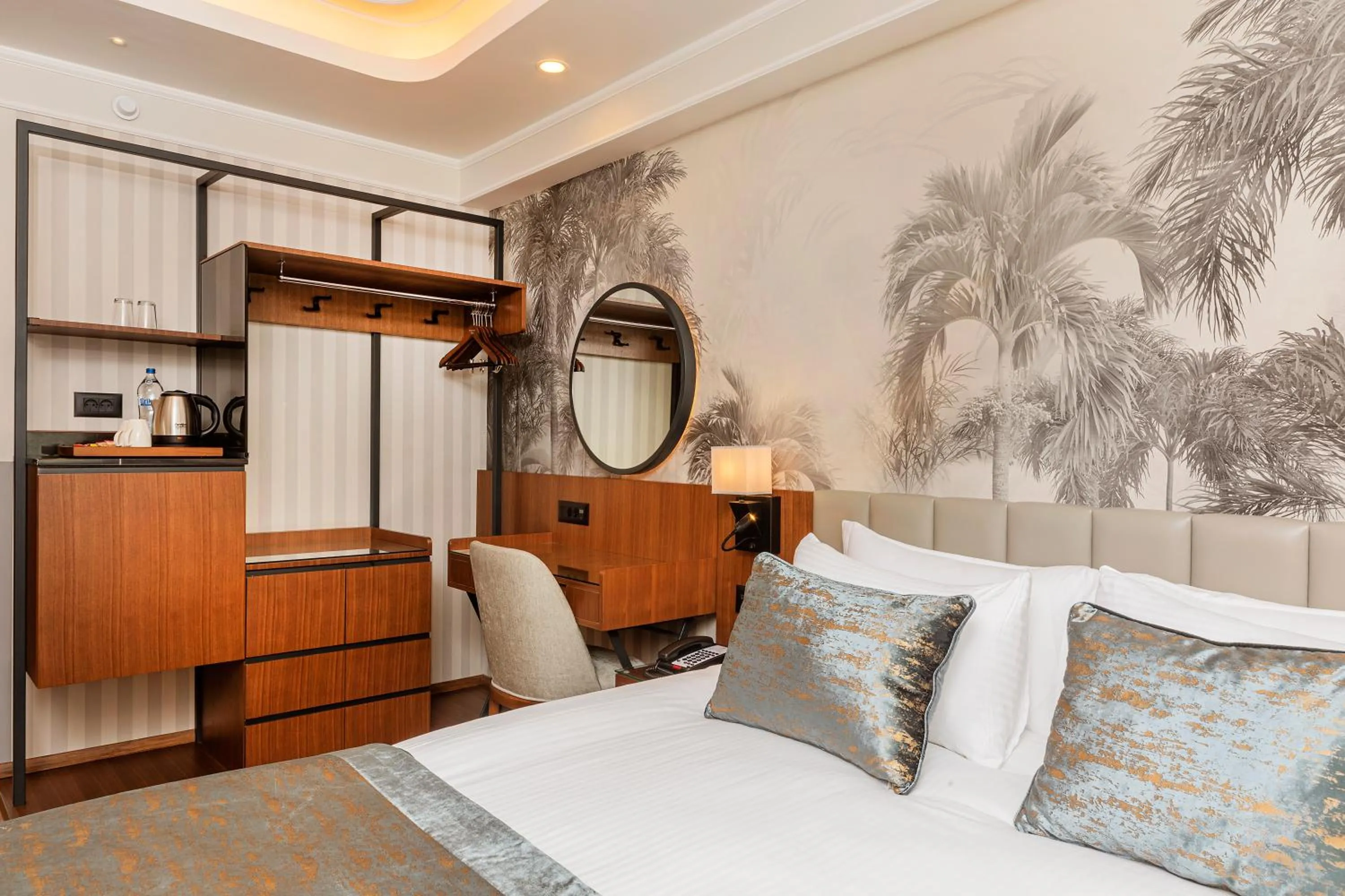 Bed in Mukarnas Pera Hotel