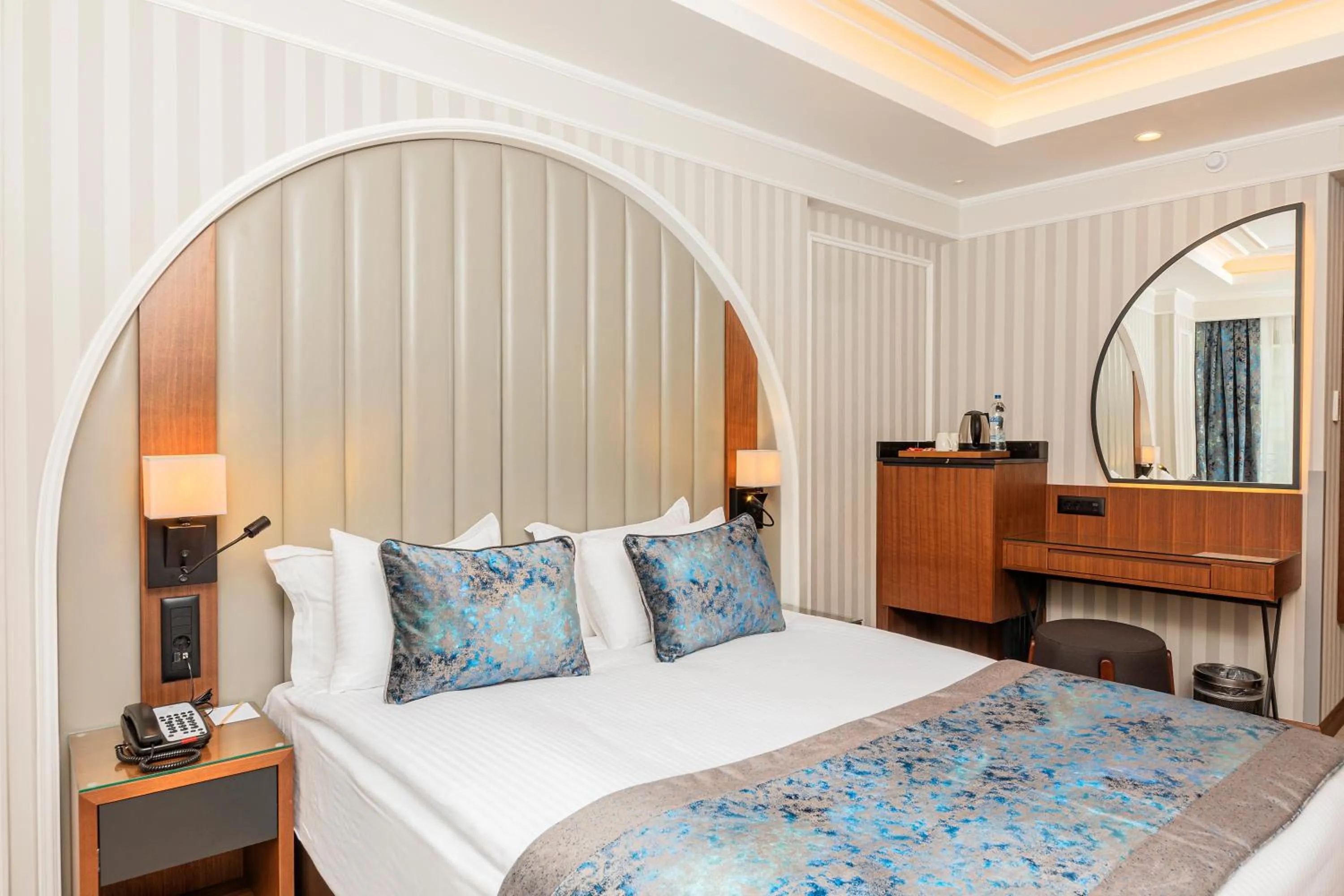 Bed in Mukarnas Pera Hotel