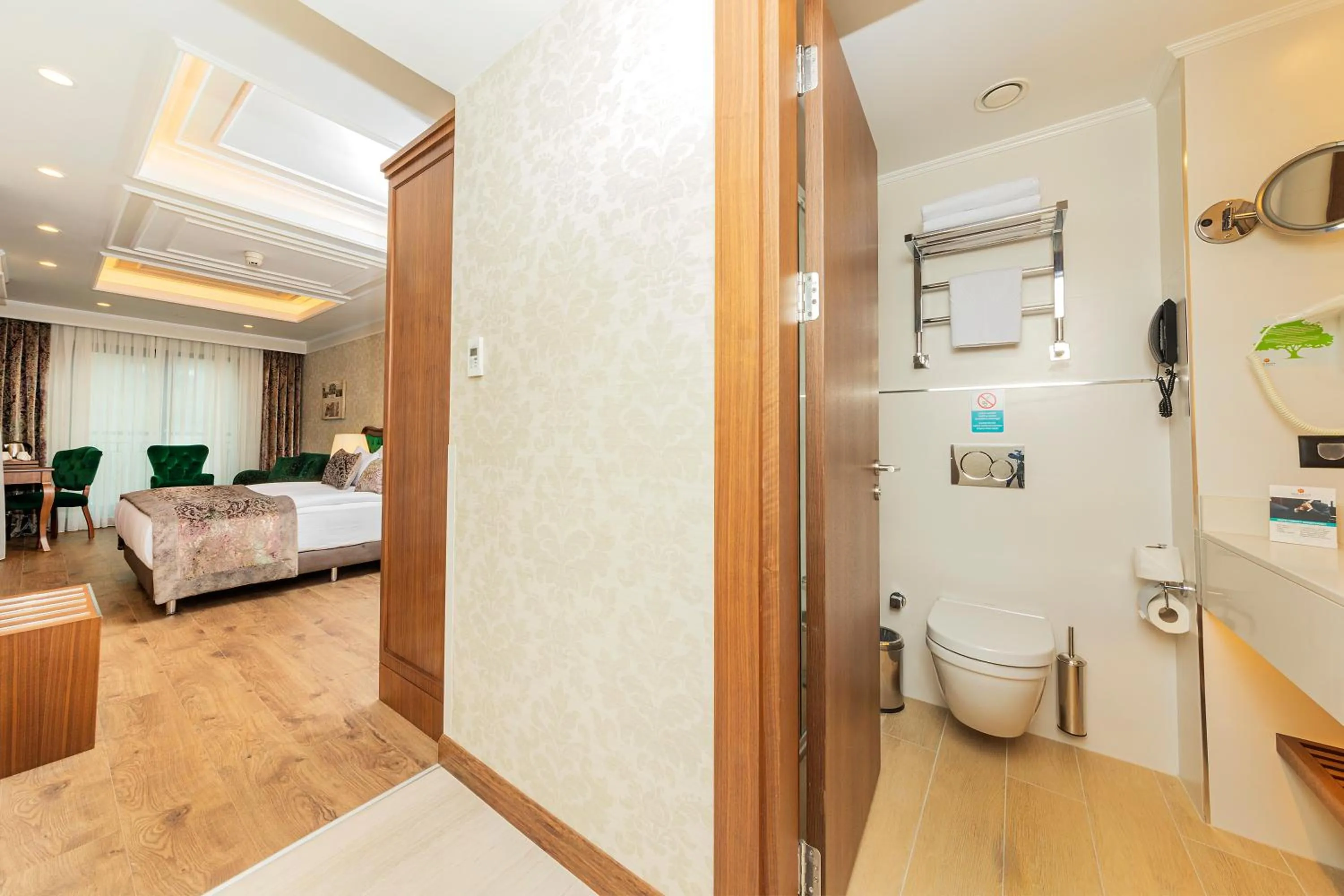 Bathroom, Bed in Mukarnas Pera Hotel