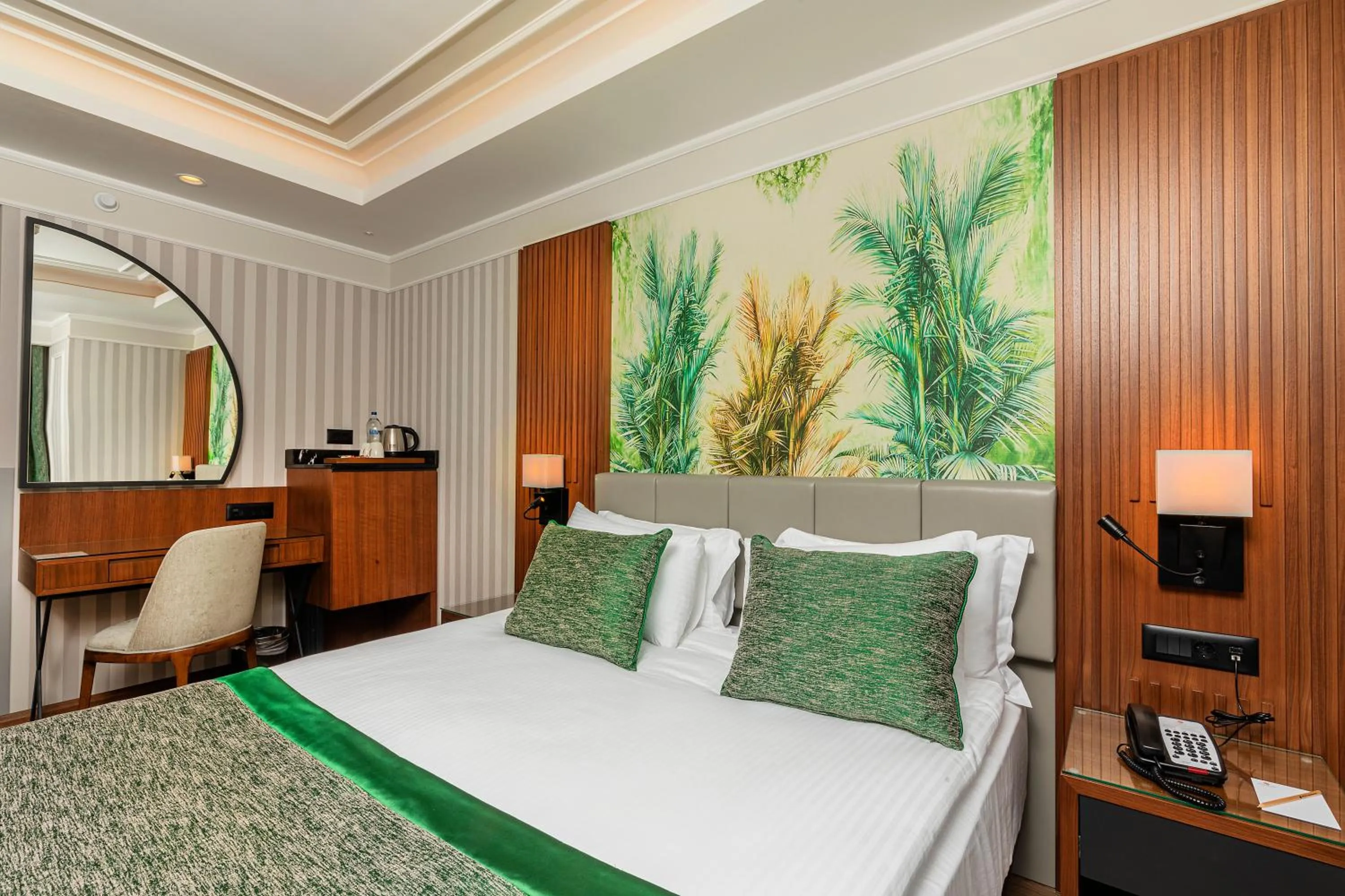 Bed in Mukarnas Pera Hotel