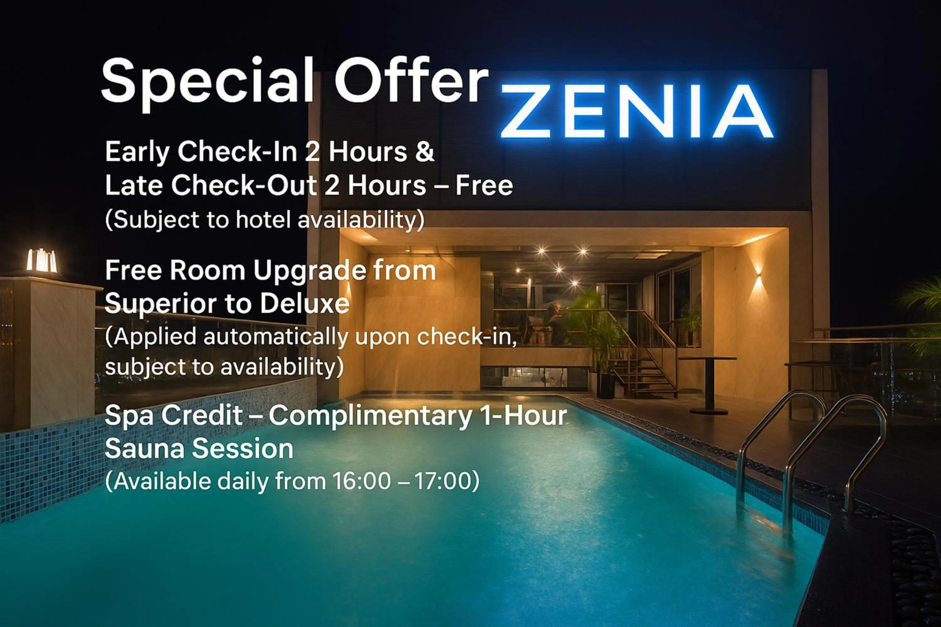 Swimming pool in Zenia Boutique Hotel Nha Trang