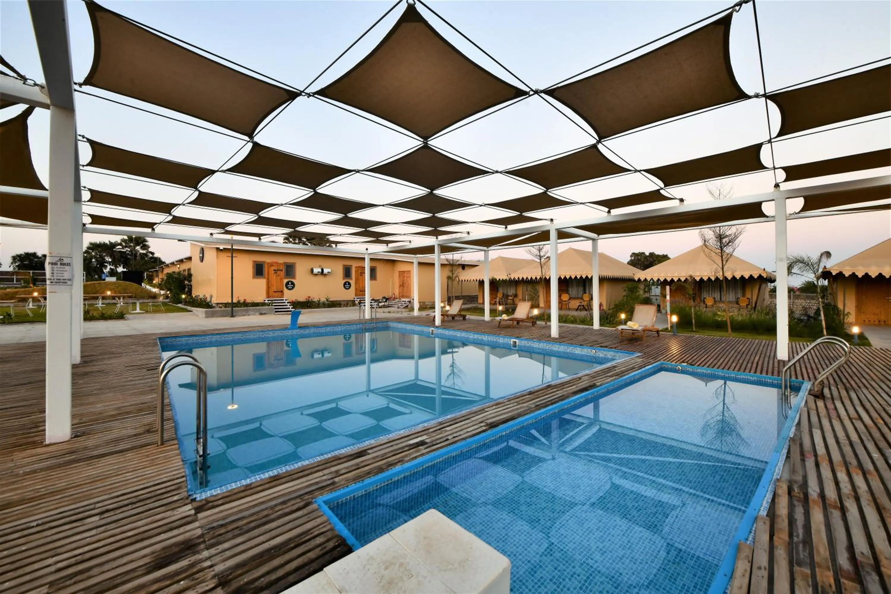 Swimming pool in The Fern Seaside Luxurious Tent Resort Diu