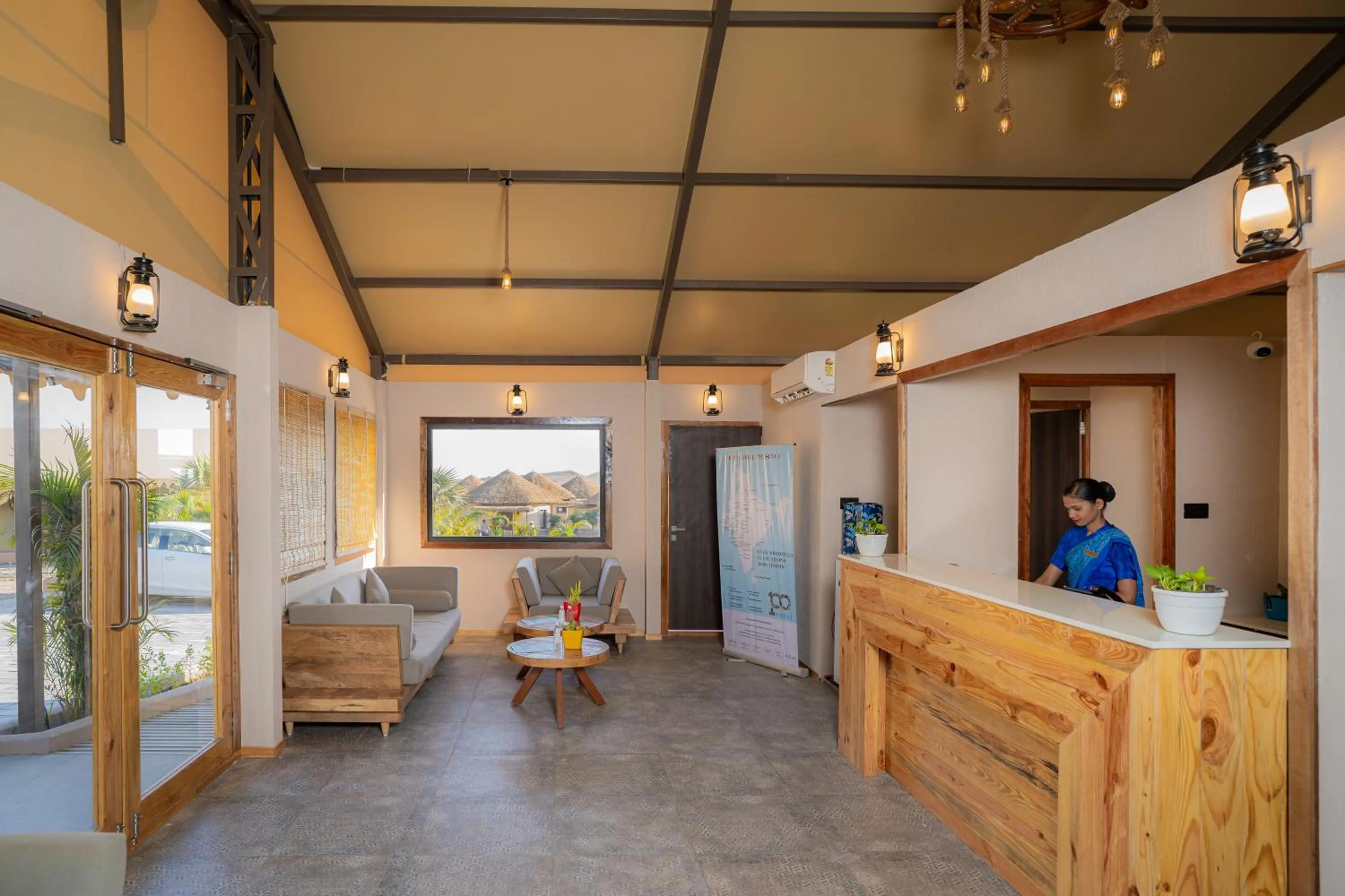 Lobby or reception in The Fern Seaside Luxurious Tent Resort Diu