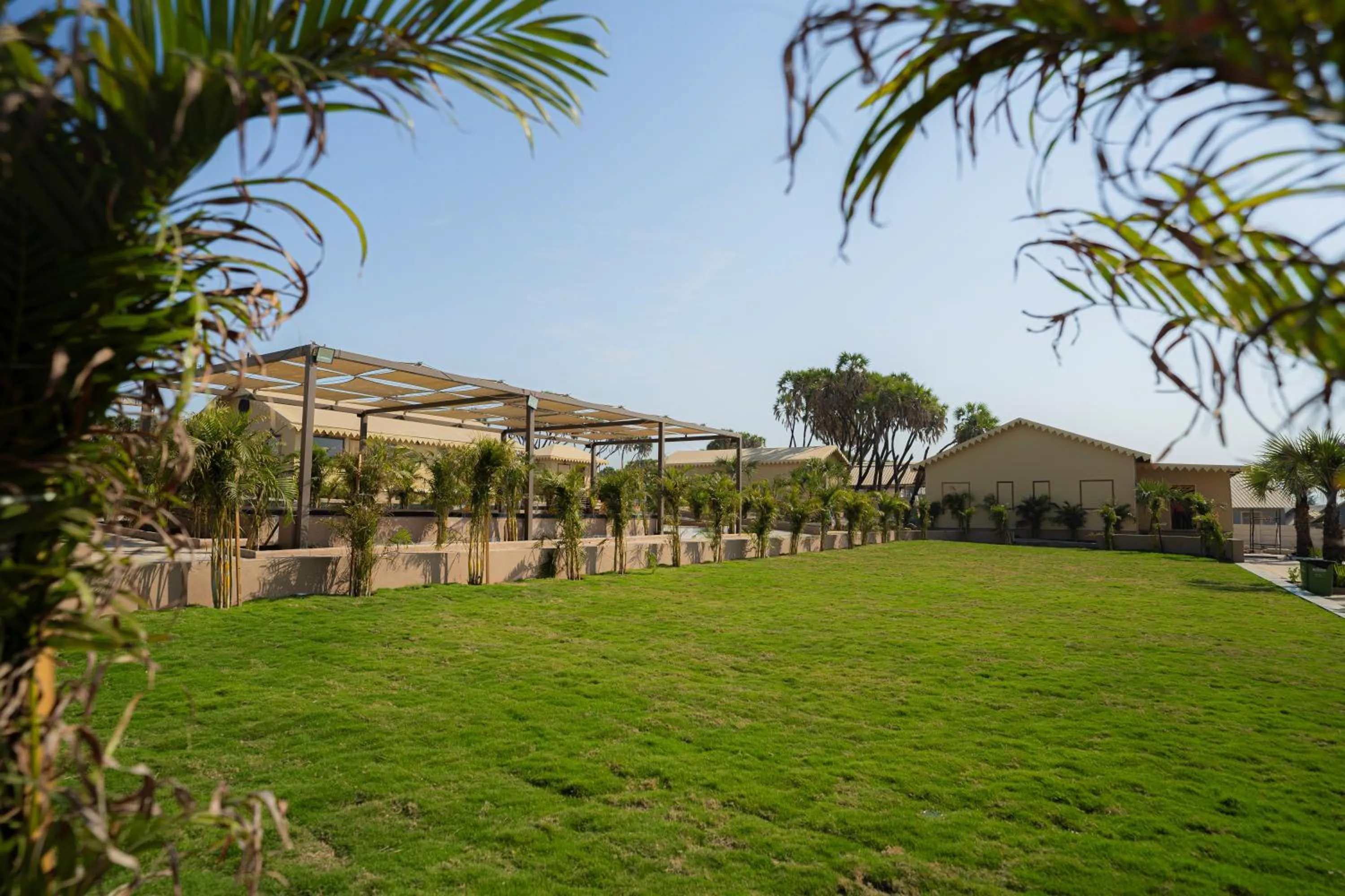 Garden view in The Fern Seaside Luxurious Tent Resort Diu