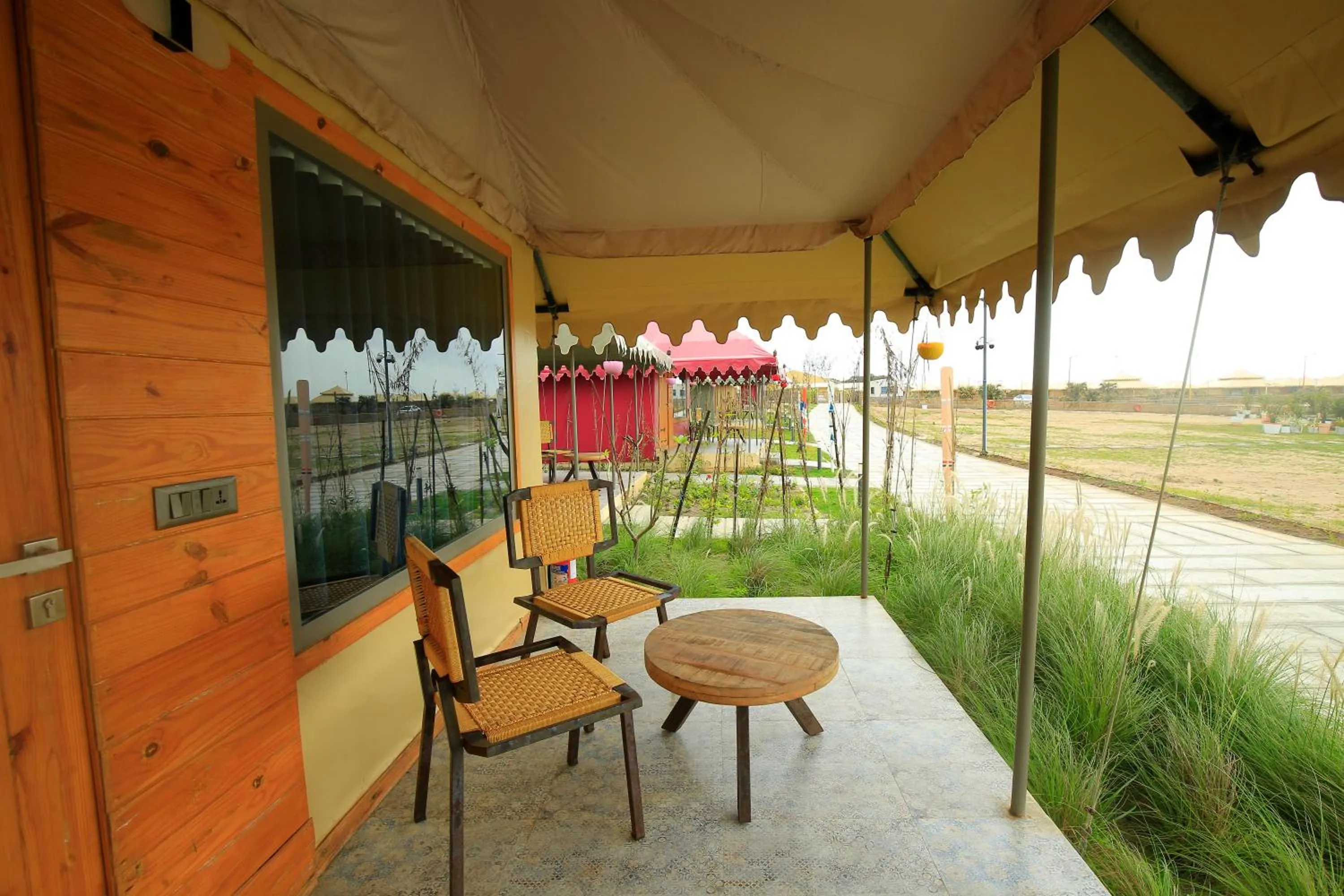 Balcony/Terrace in The Fern Seaside Luxurious Tent Resort Diu