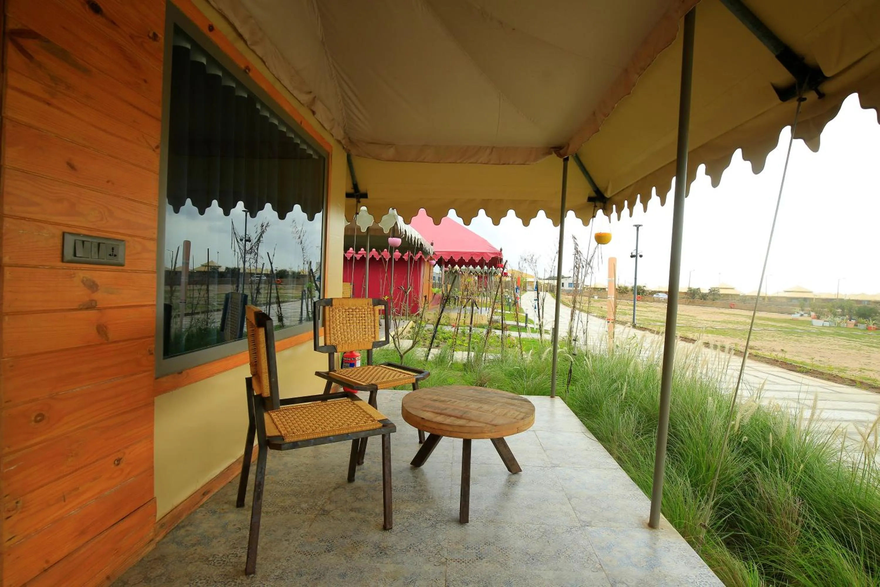 Balcony/Terrace in The Fern Seaside Luxurious Tent Resort Diu