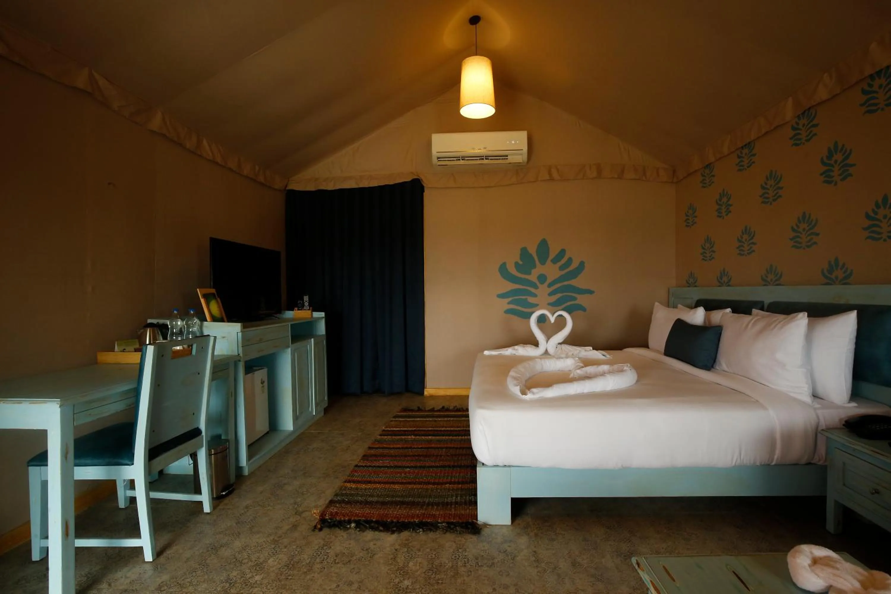 Bed in The Fern Seaside Luxurious Tent Resort Diu