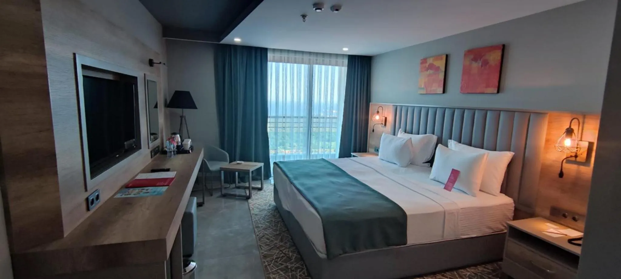 TV and multimedia, Bed in Ramada Resort By Wyndham Kizkalesi