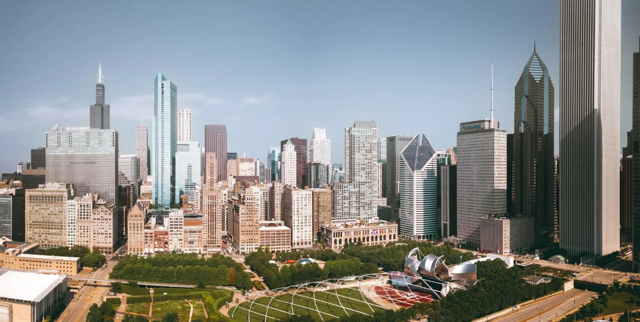 Bird's eye view in citizenM Chicago Downtown