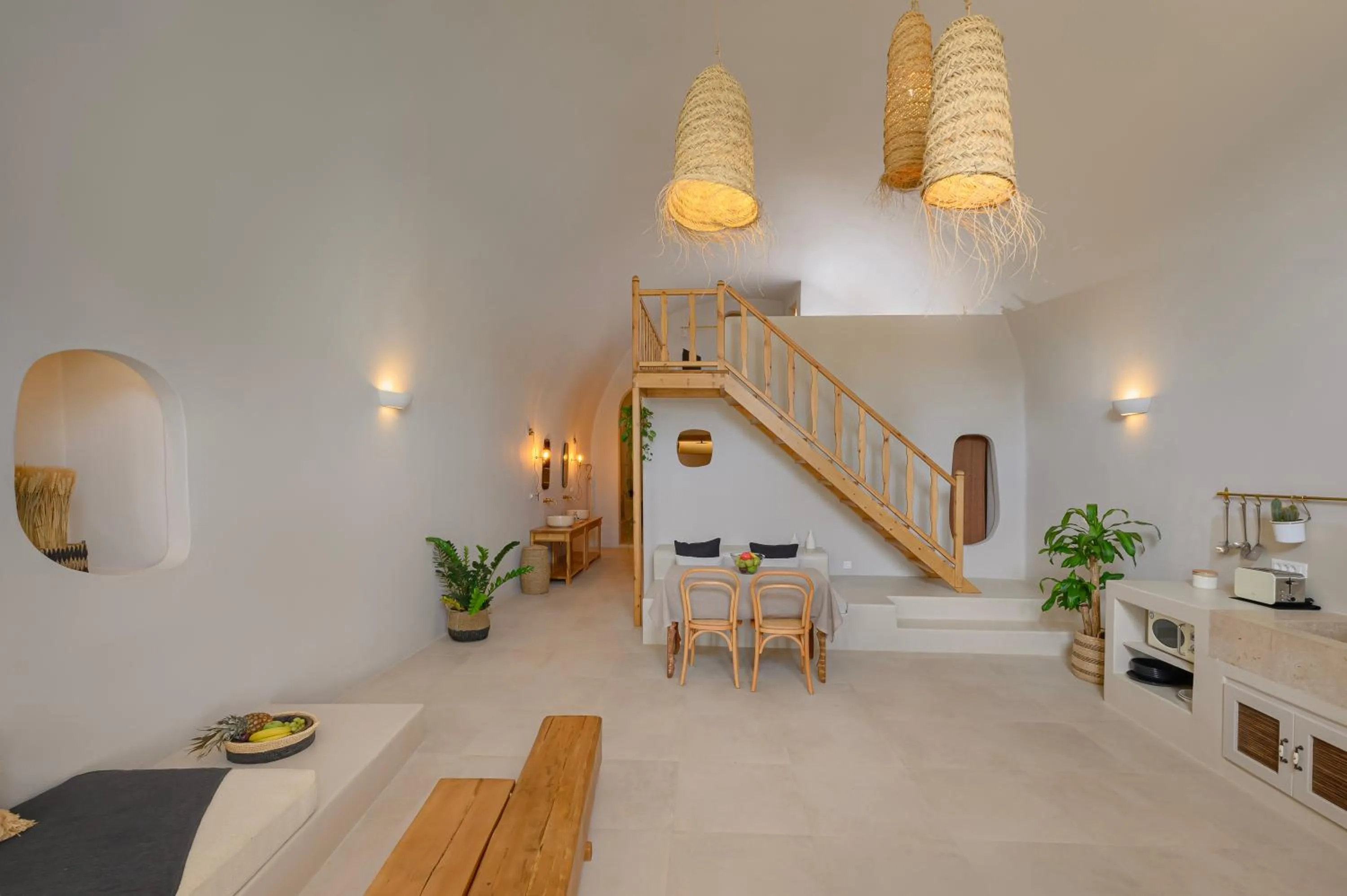 Living room in Elements Cave Suites