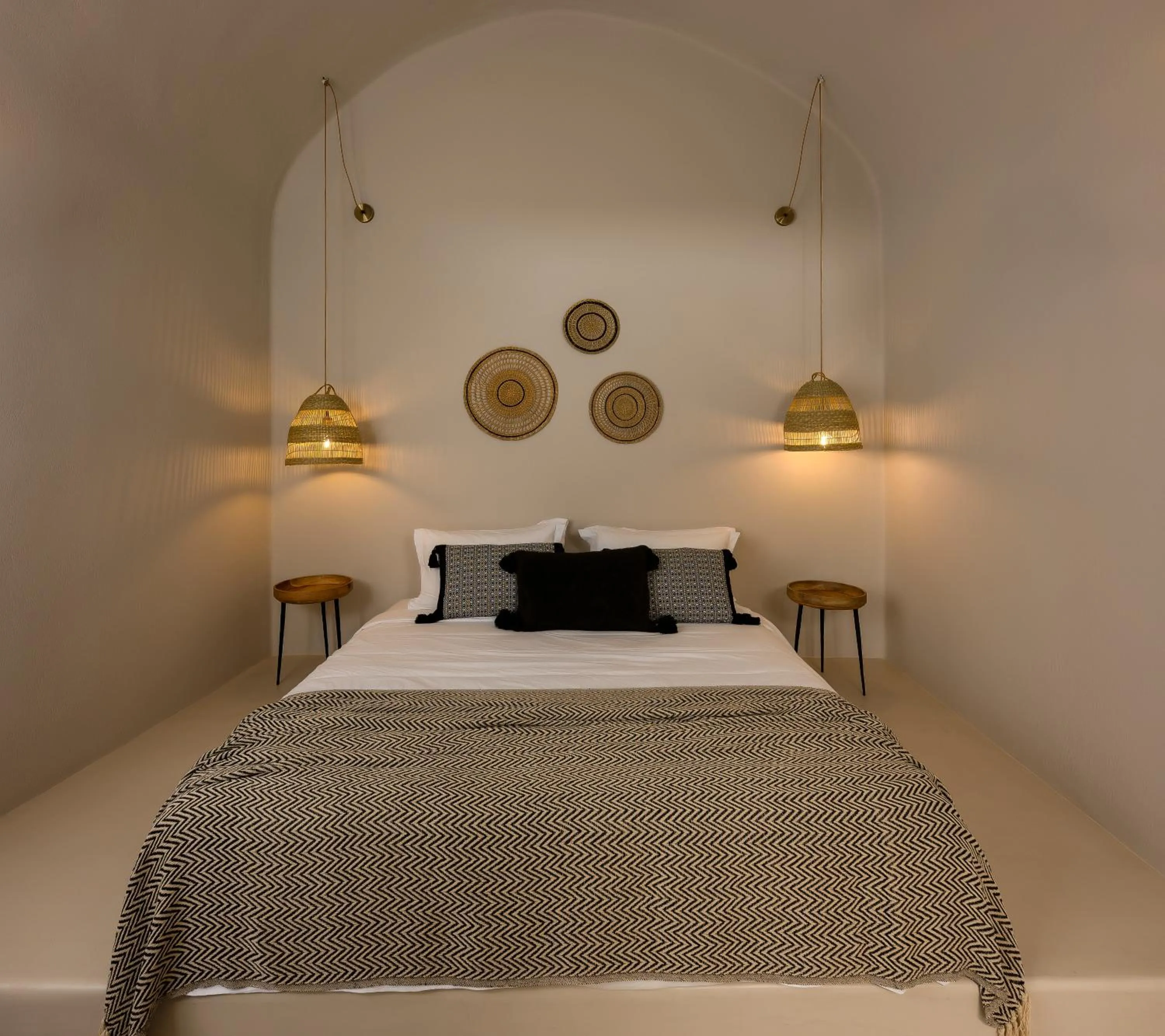 Bed in Elements Cave Suites