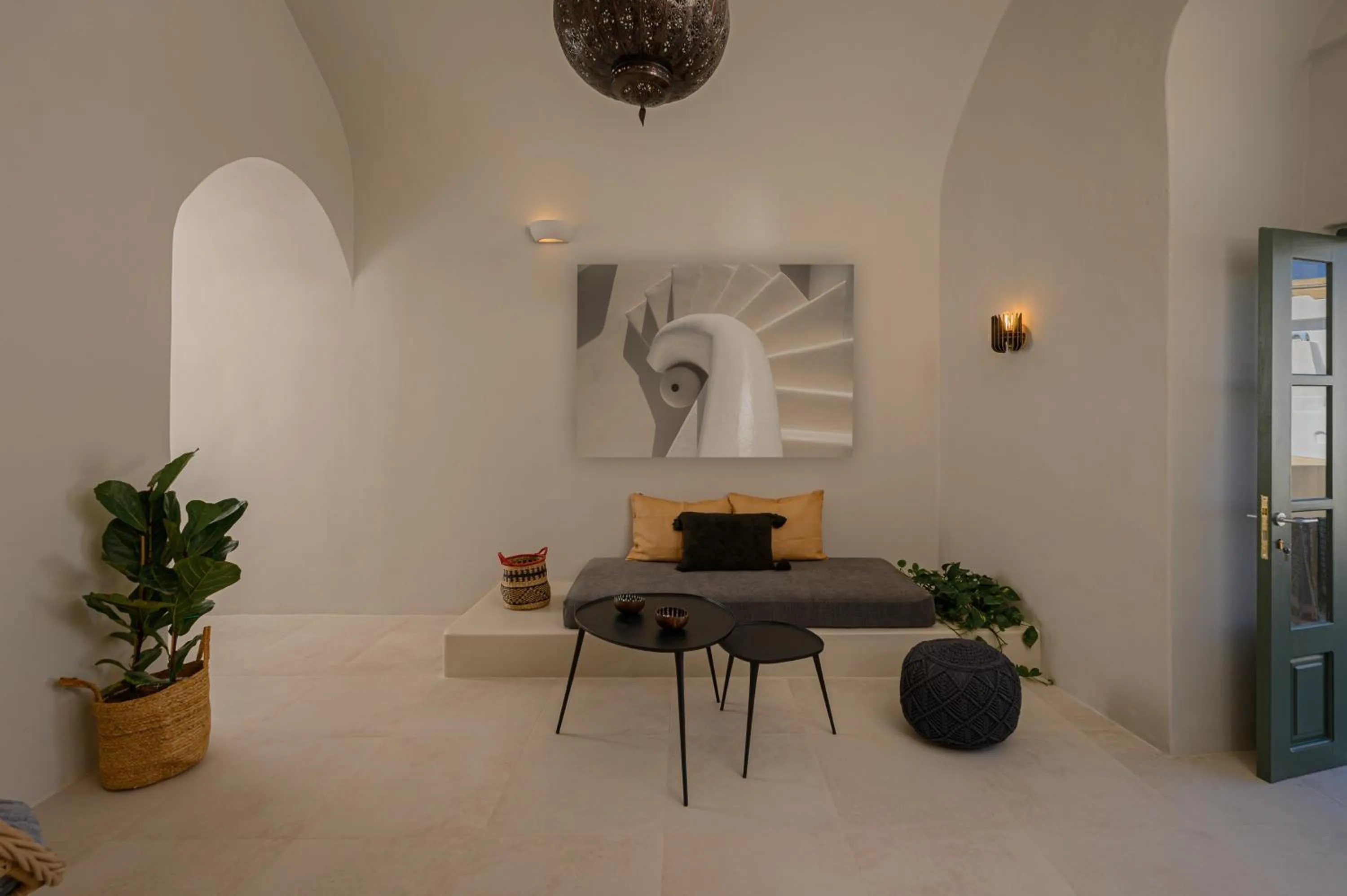 Living room in Elements Cave Suites