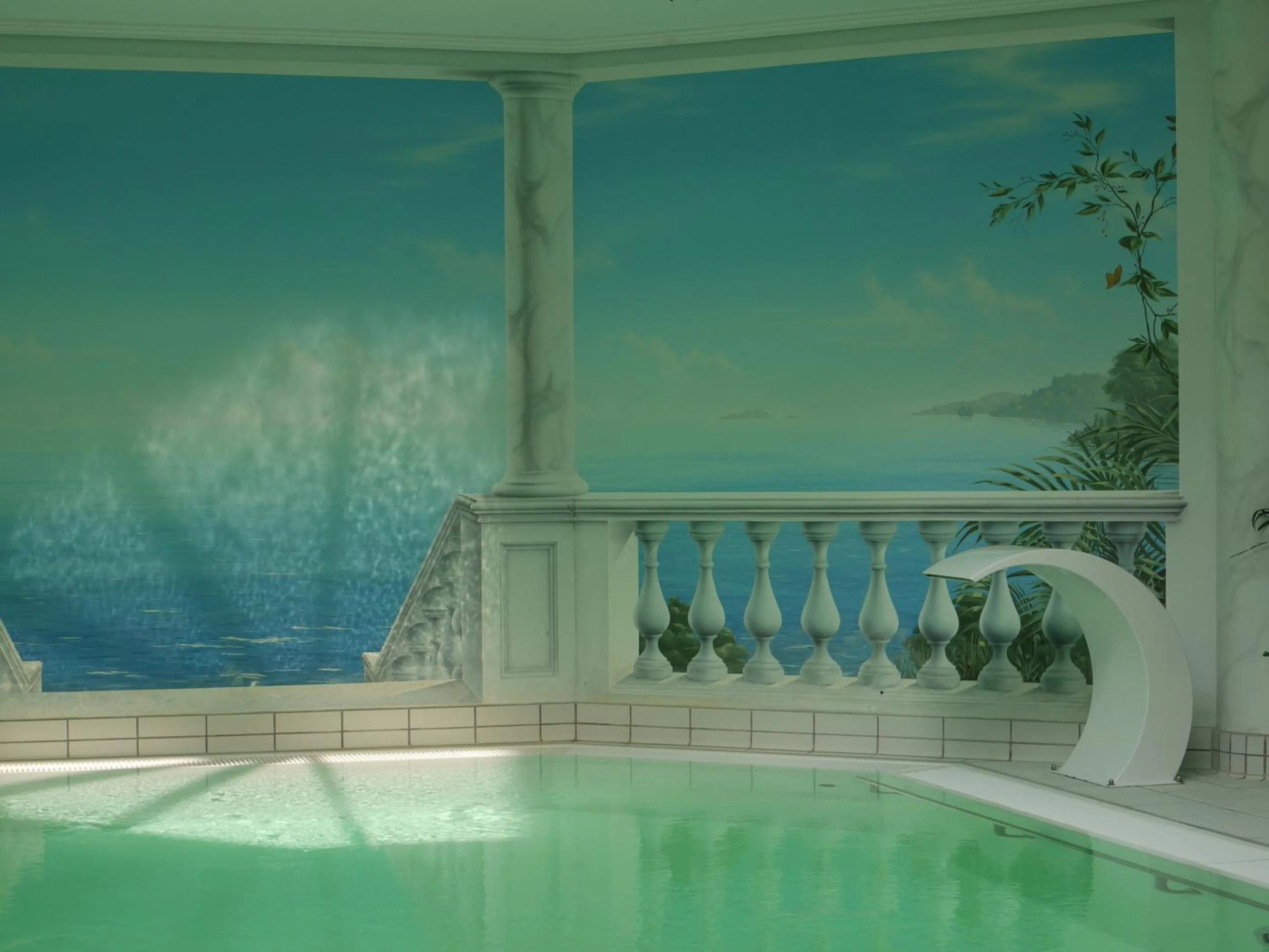 Swimming pool in Hotel Ebner