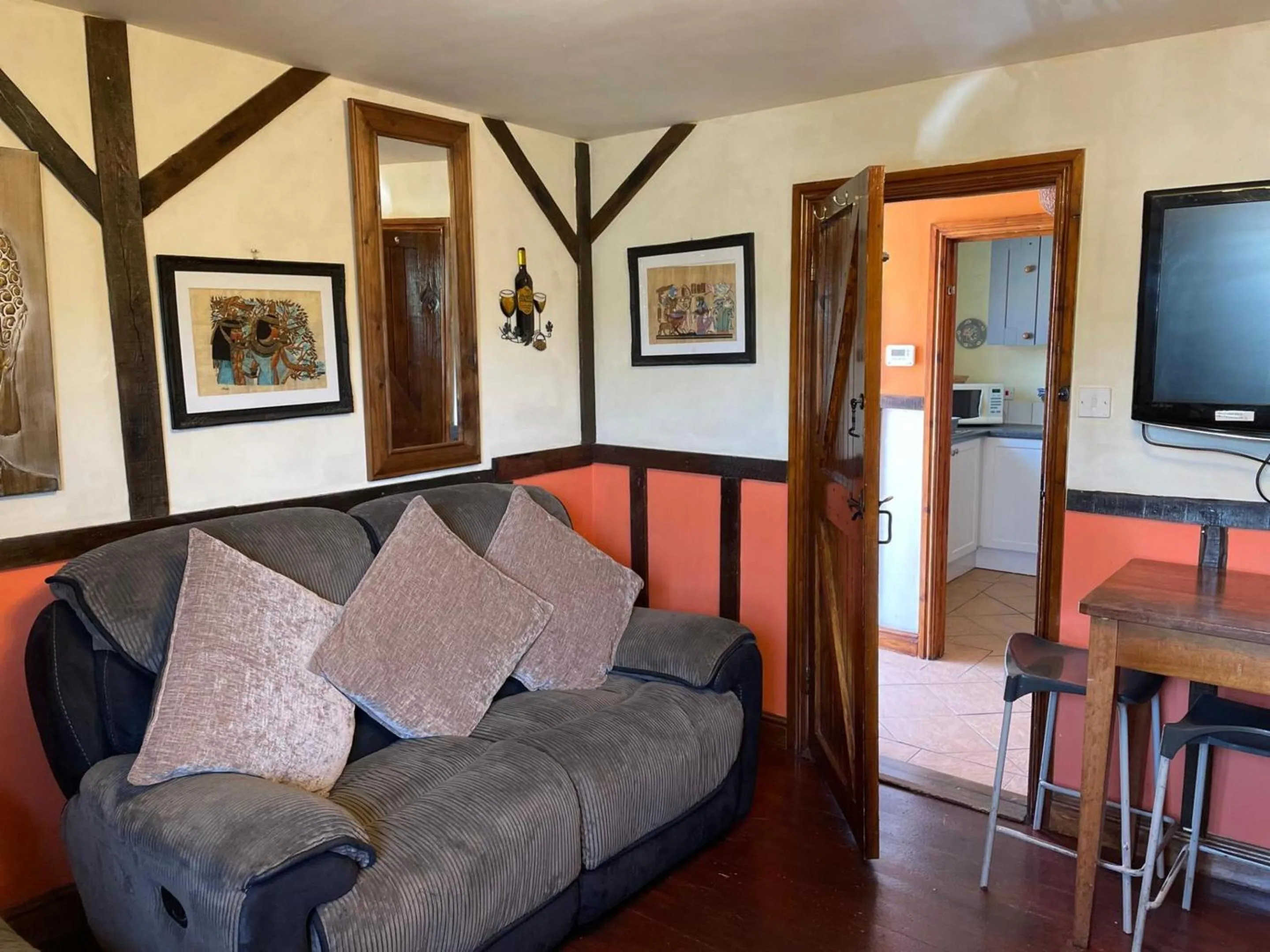 Seating area in OYO Yarm Cottages