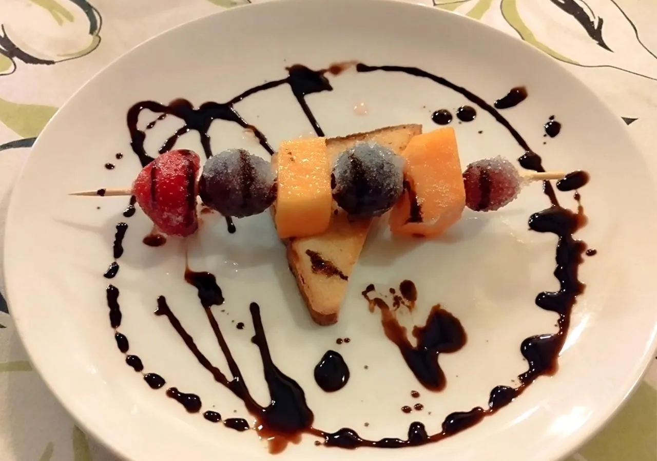 Food close-up in Hotel Desire'