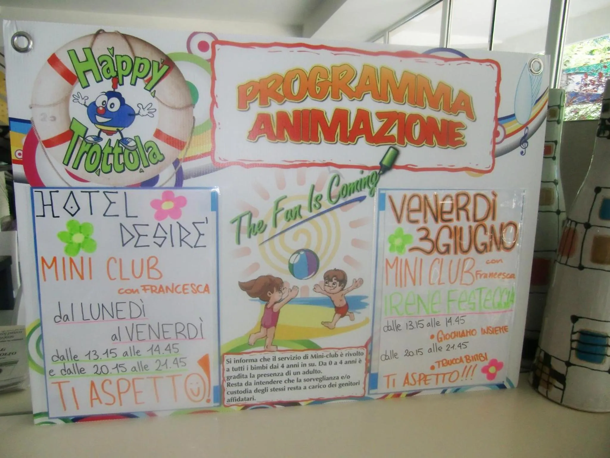 Kids's club in Hotel Desire'