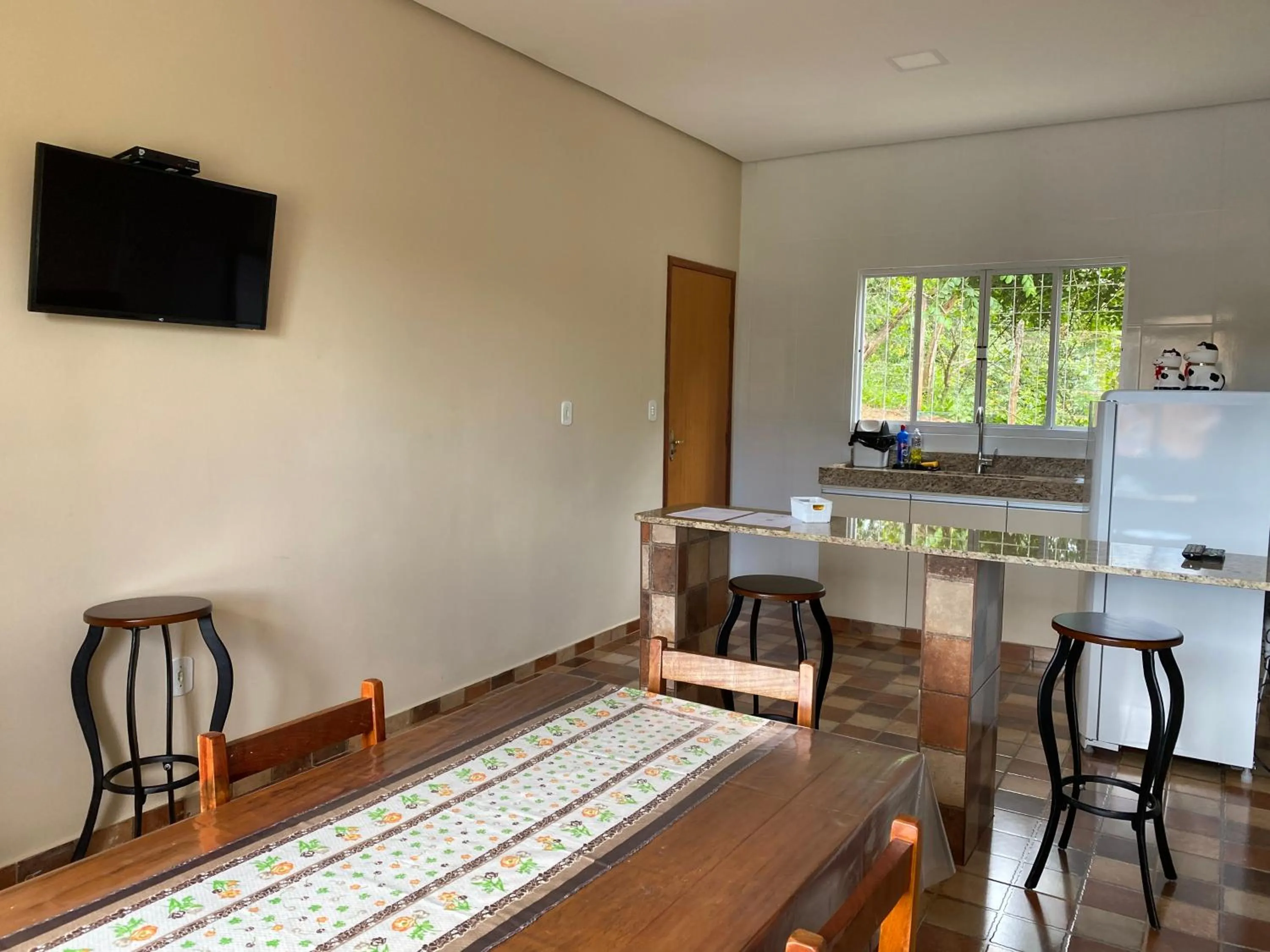 Kitchen or kitchenette in Pousada Dona Tereza