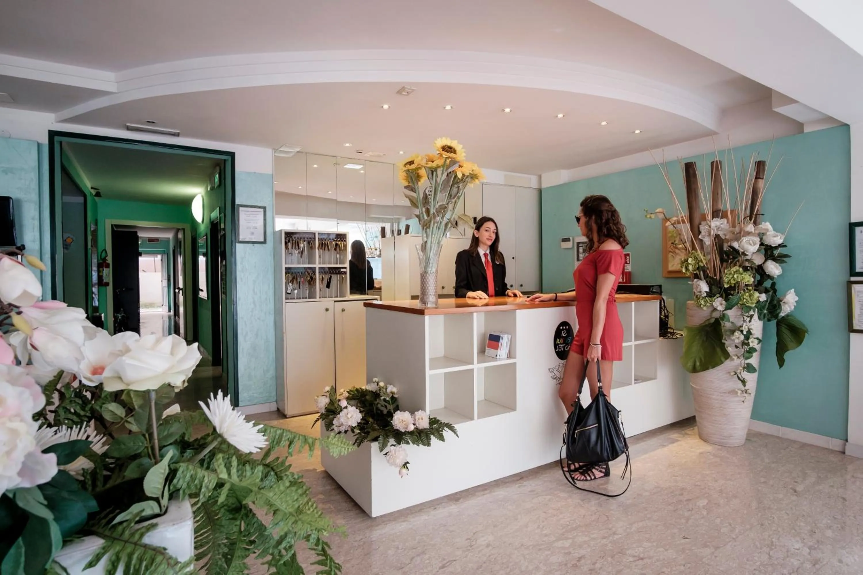 Lobby or reception in SI Rimini Hotel
