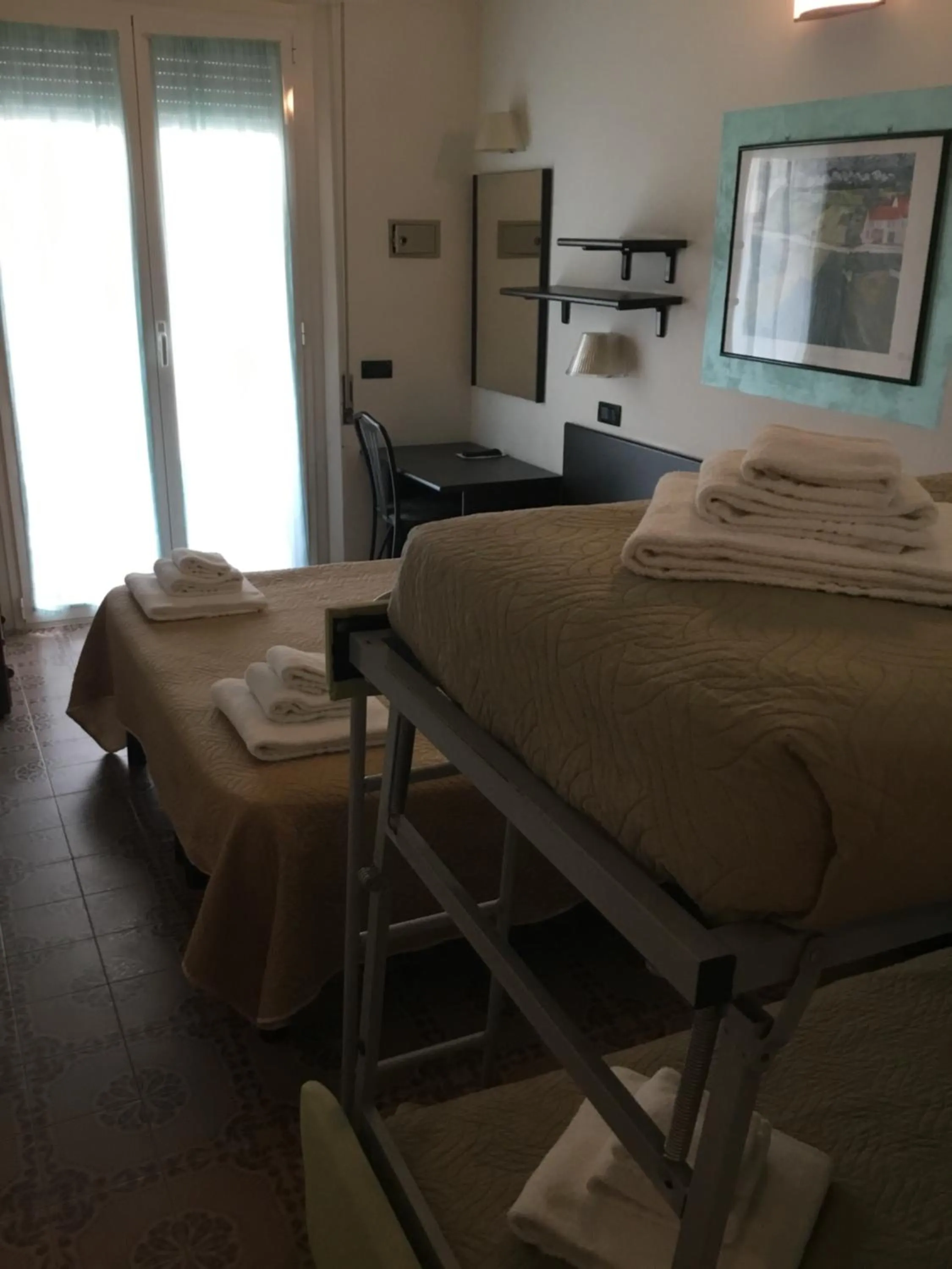 Bed in SI Rimini Hotel