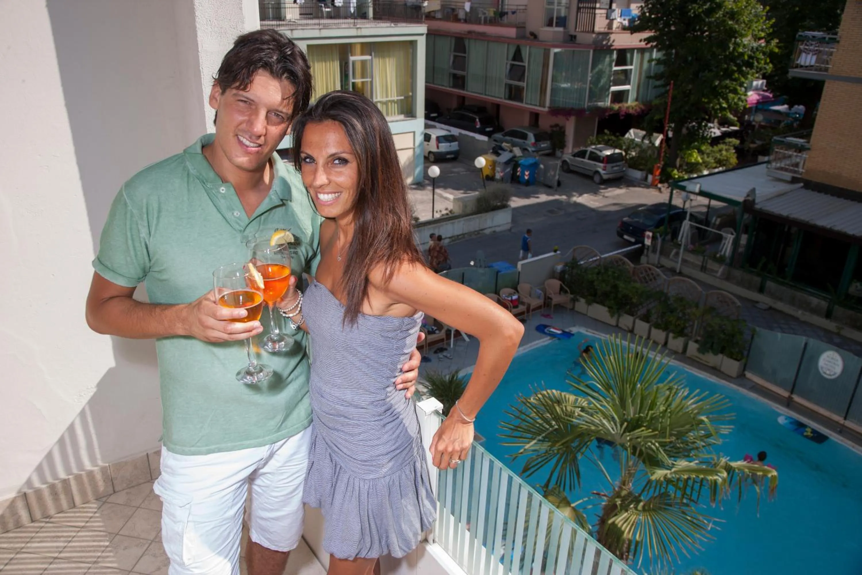 Pool view in SI Rimini Hotel