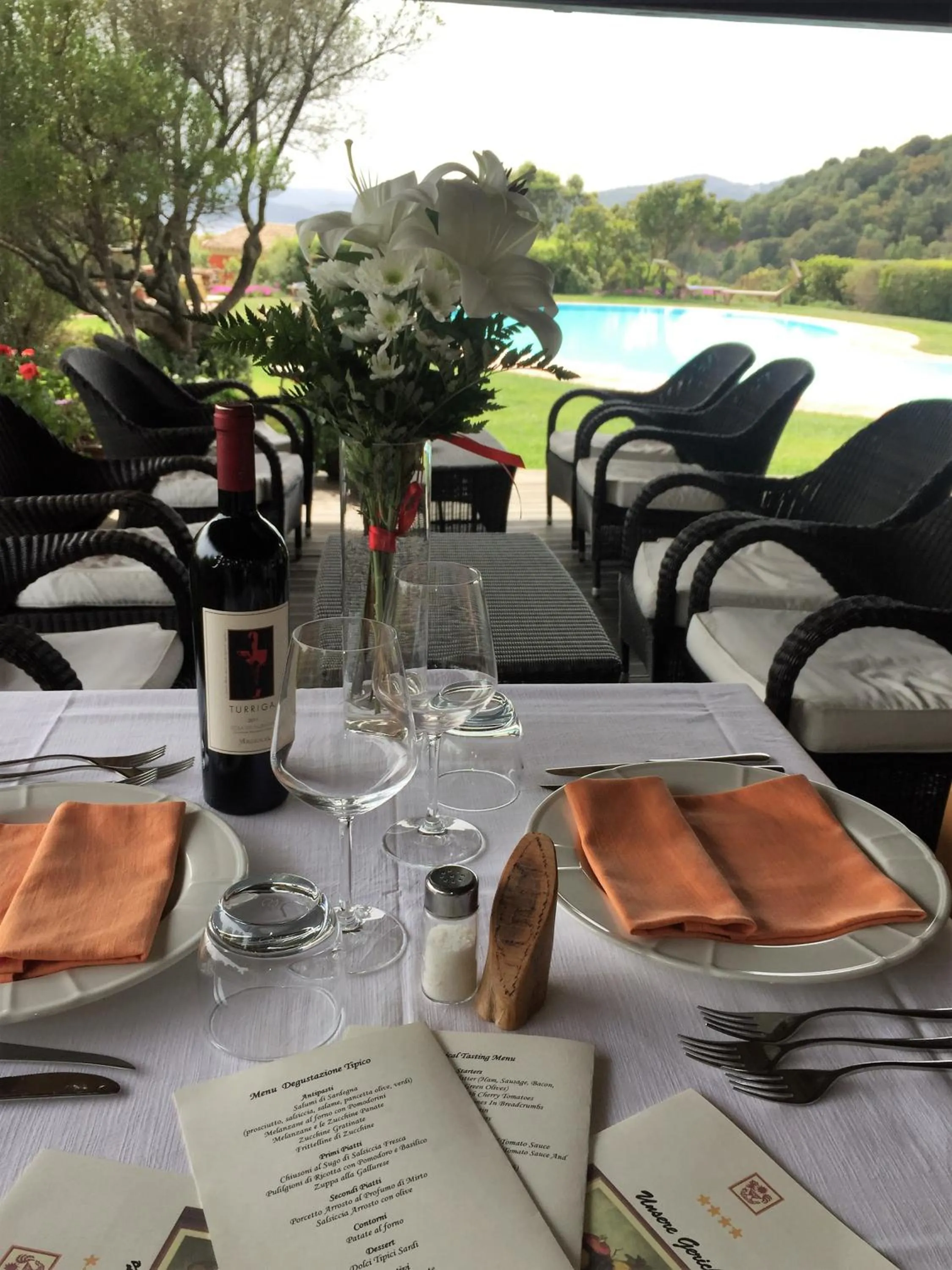 Pool view in Hotel Aldiola Country Resort