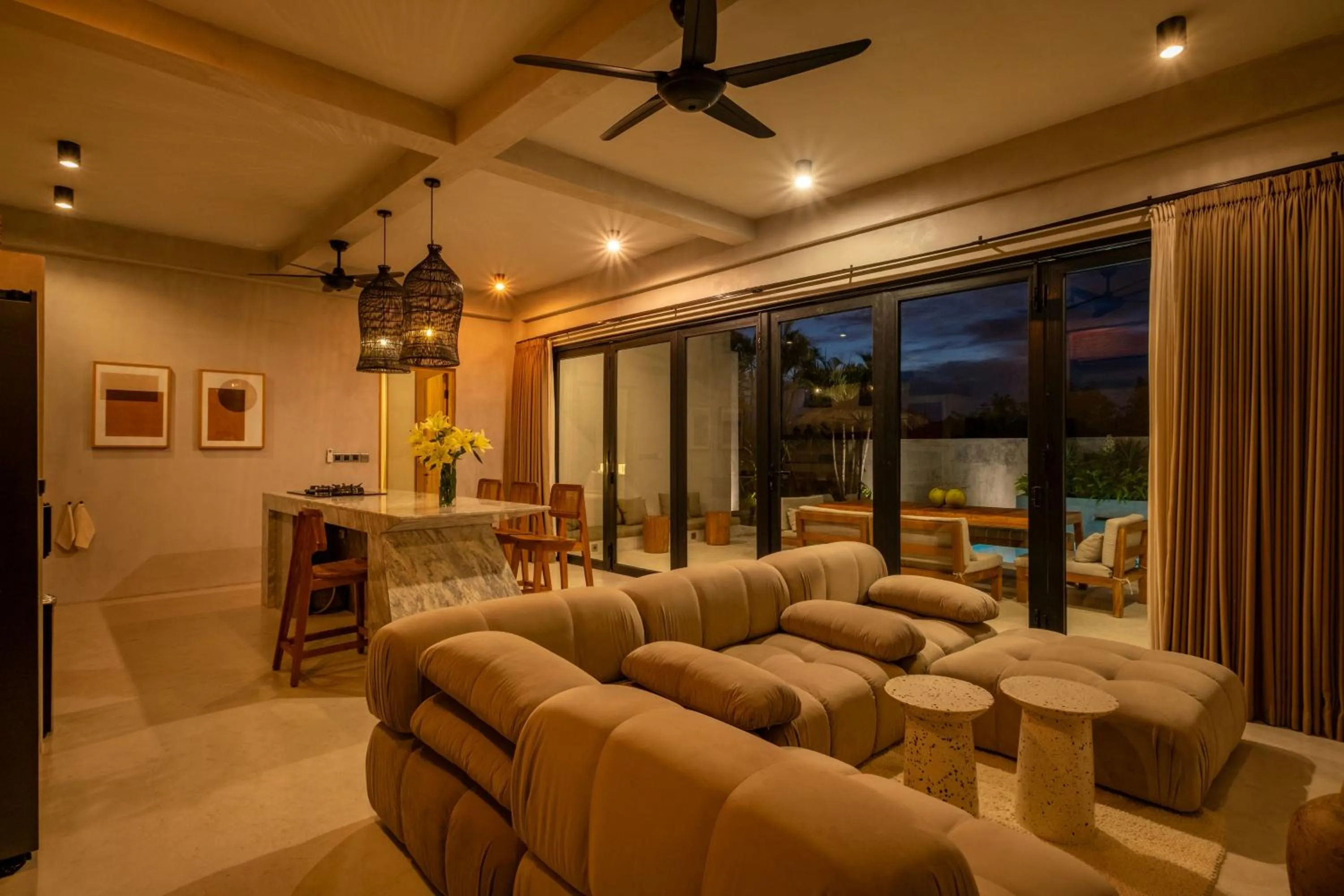 Living room in Concrete Retreat Umalas