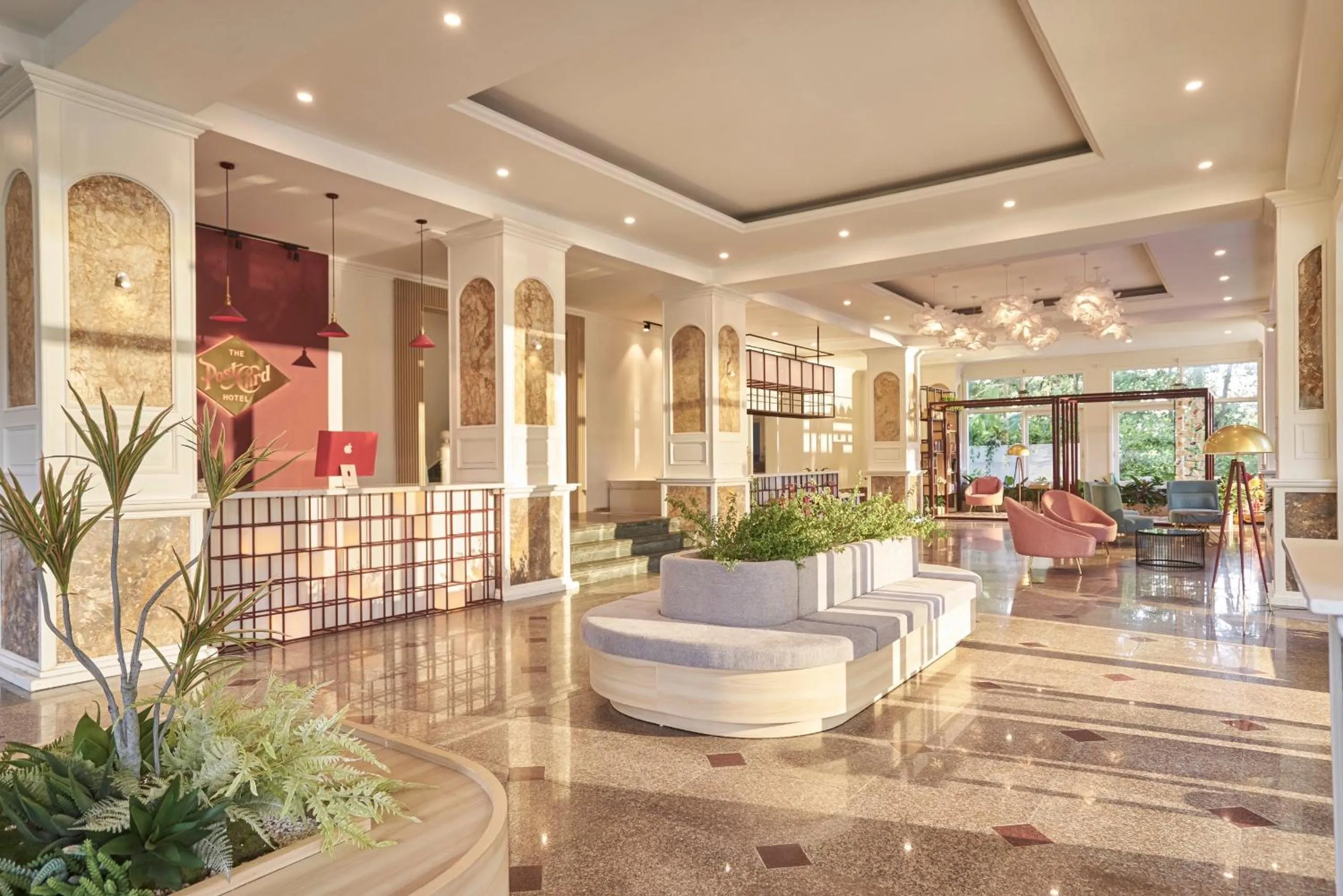 Lobby or reception in The Postcard Hotel