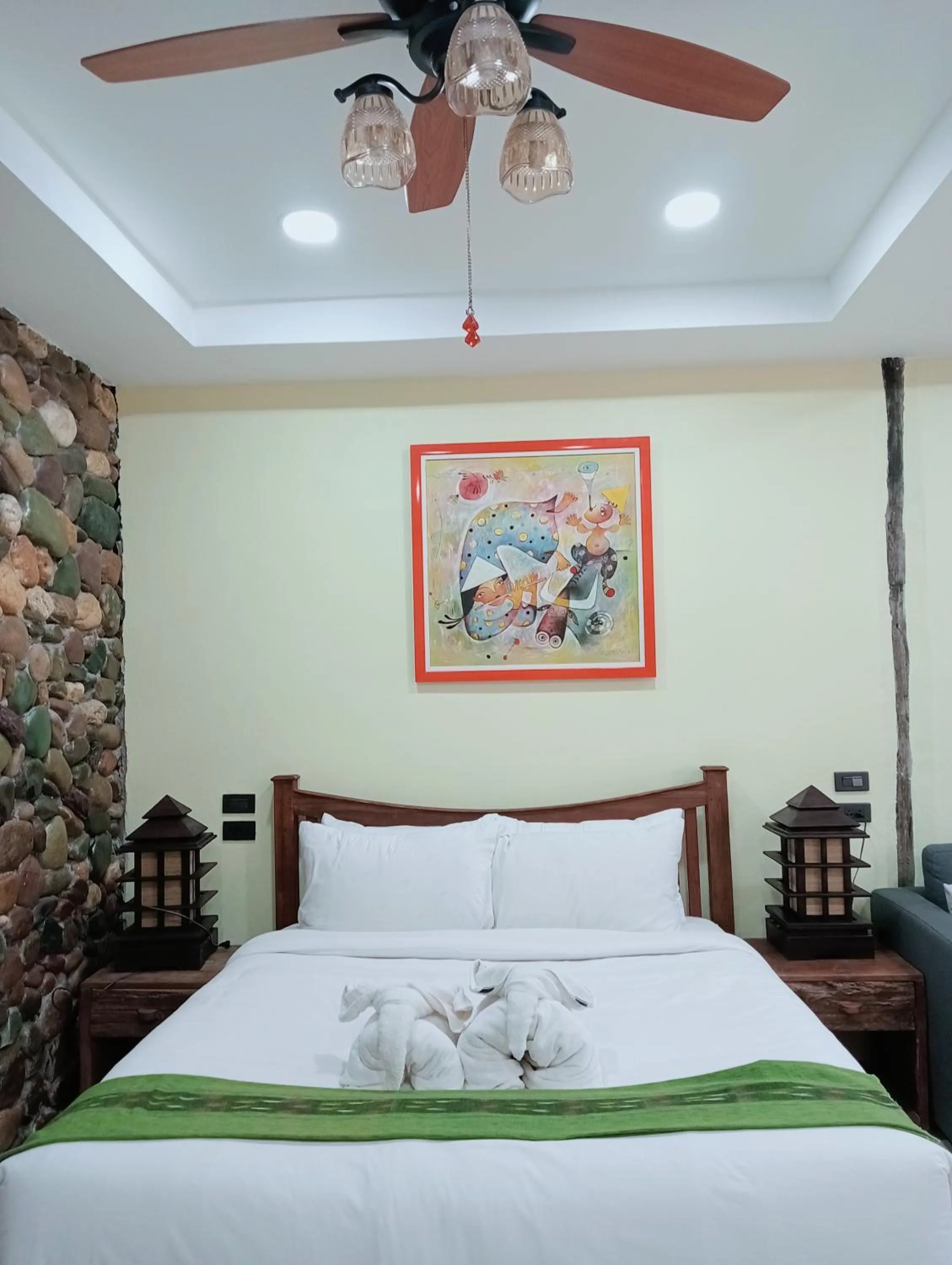 Bed in On The Mekong Resort