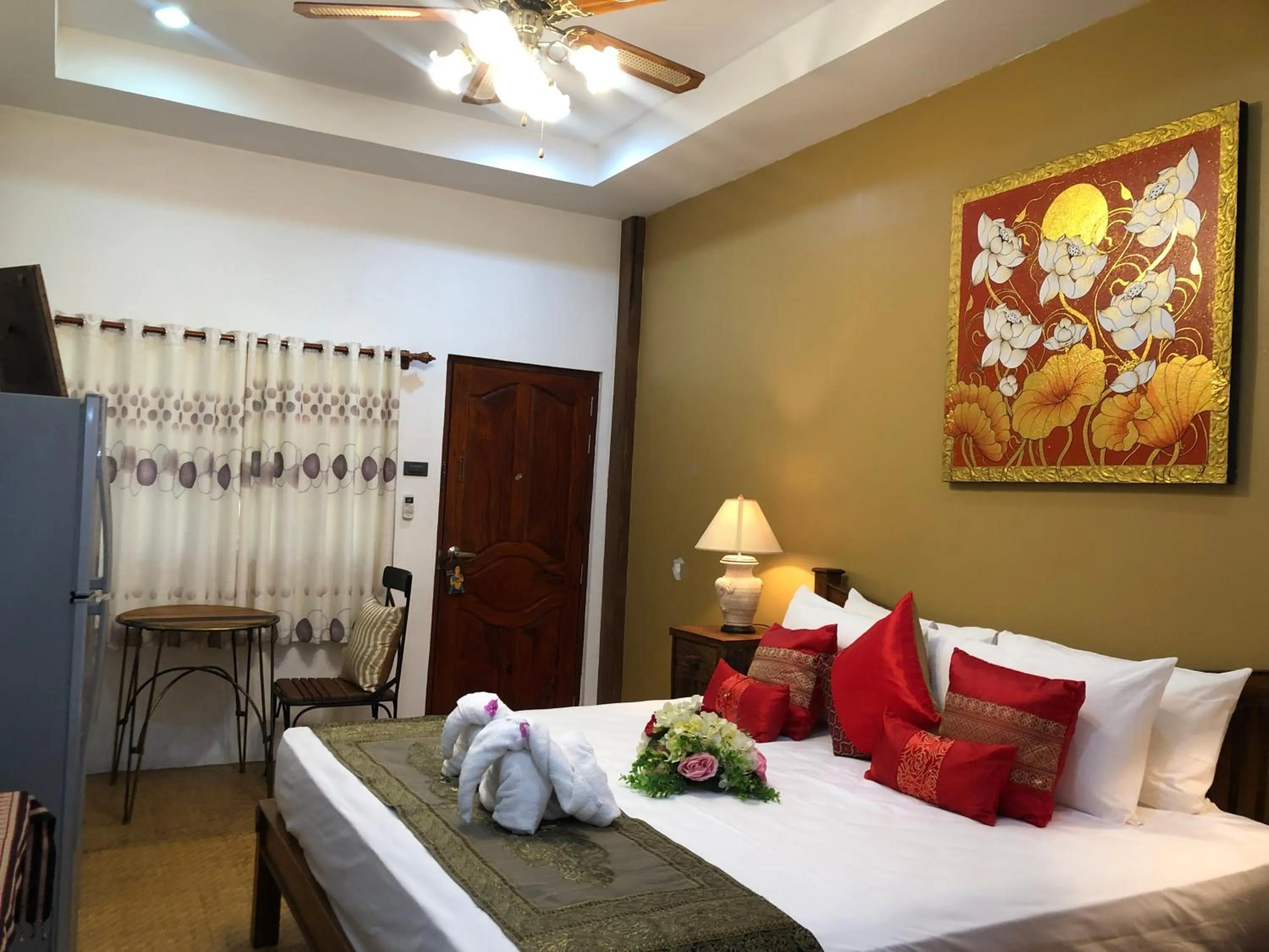 Bed in On The Mekong Resort