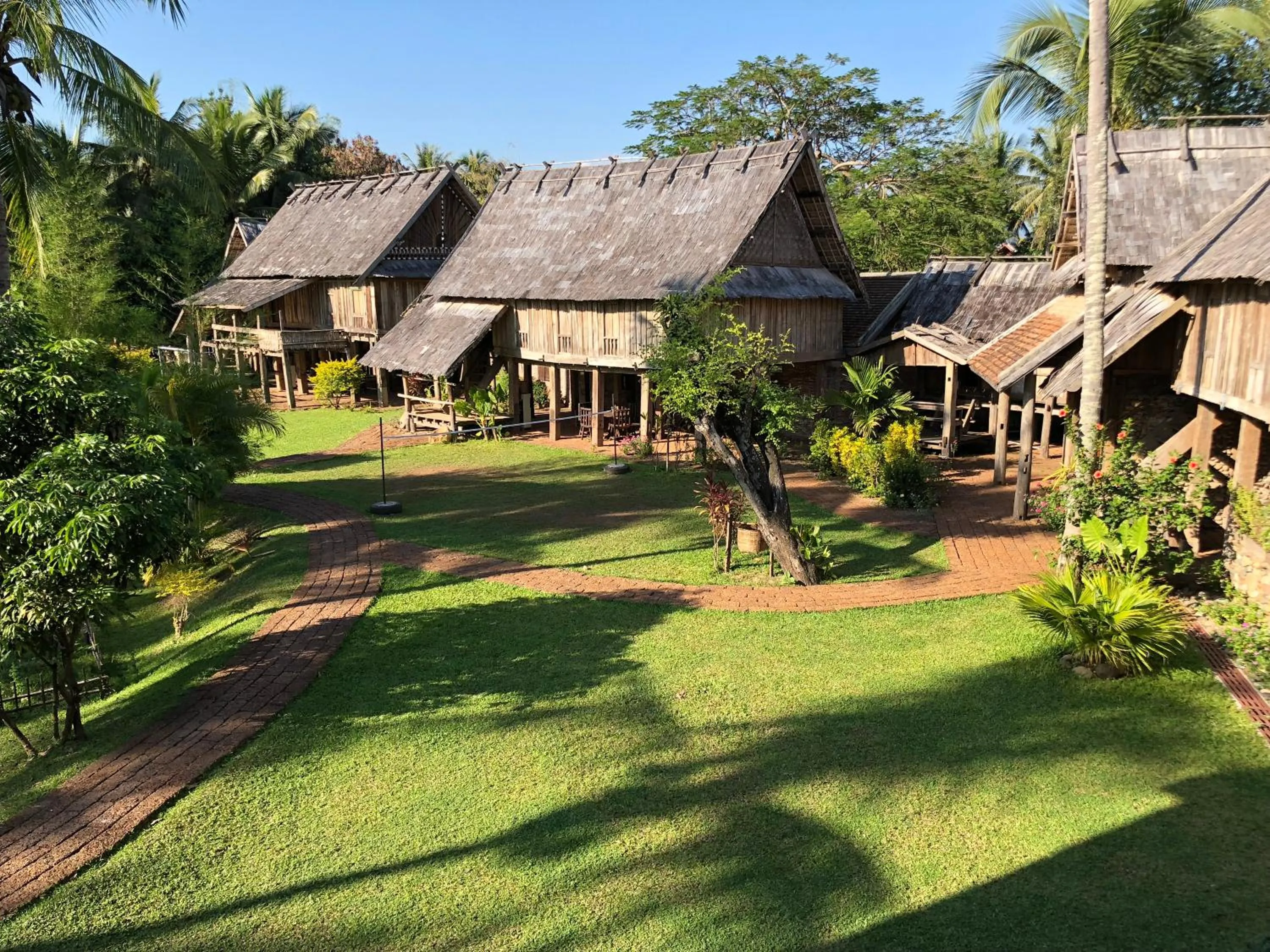 Patio in On The Mekong Resort