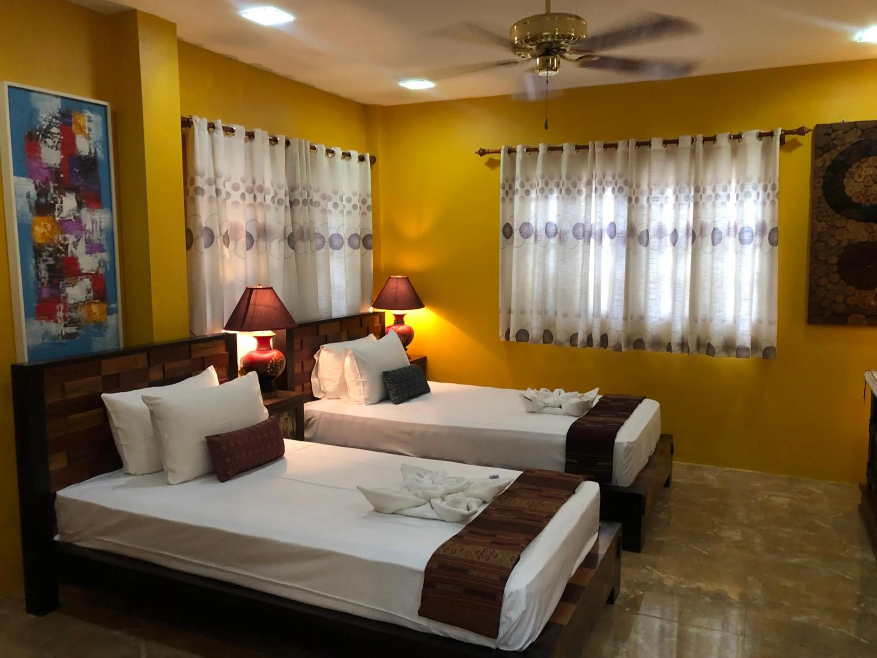 Bed in On The Mekong Resort