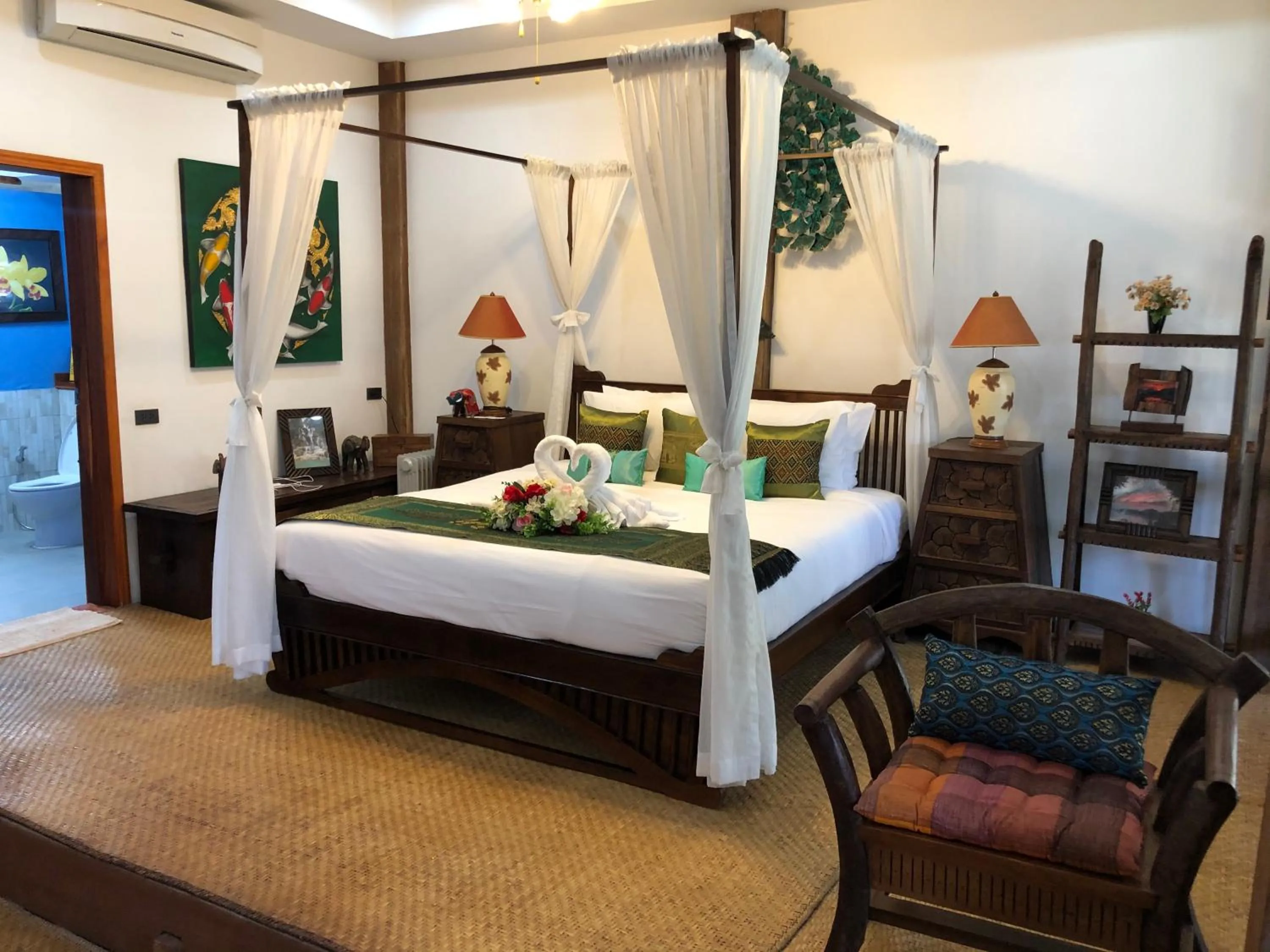 Bed in On The Mekong Resort