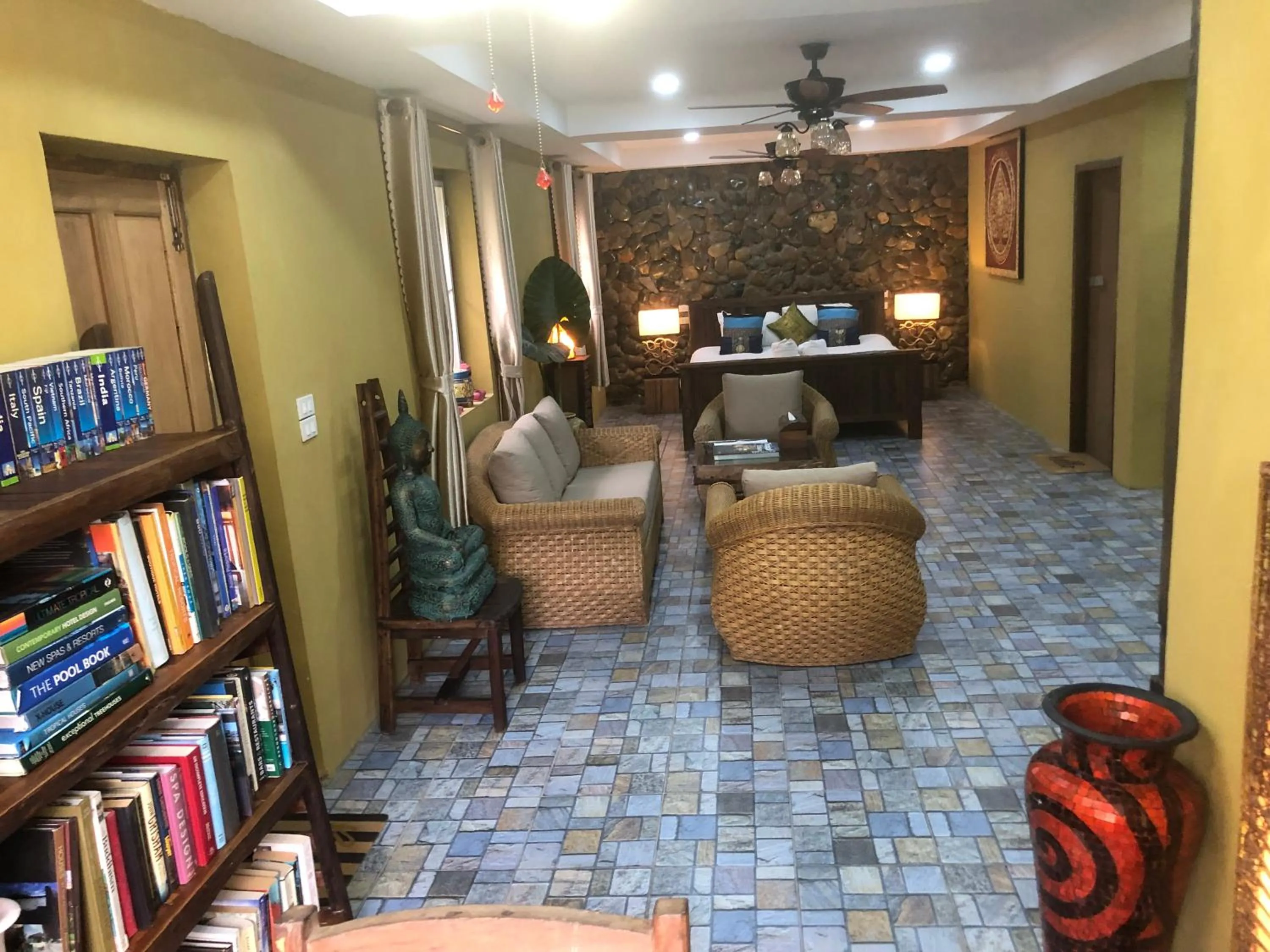 Living room in On The Mekong Resort