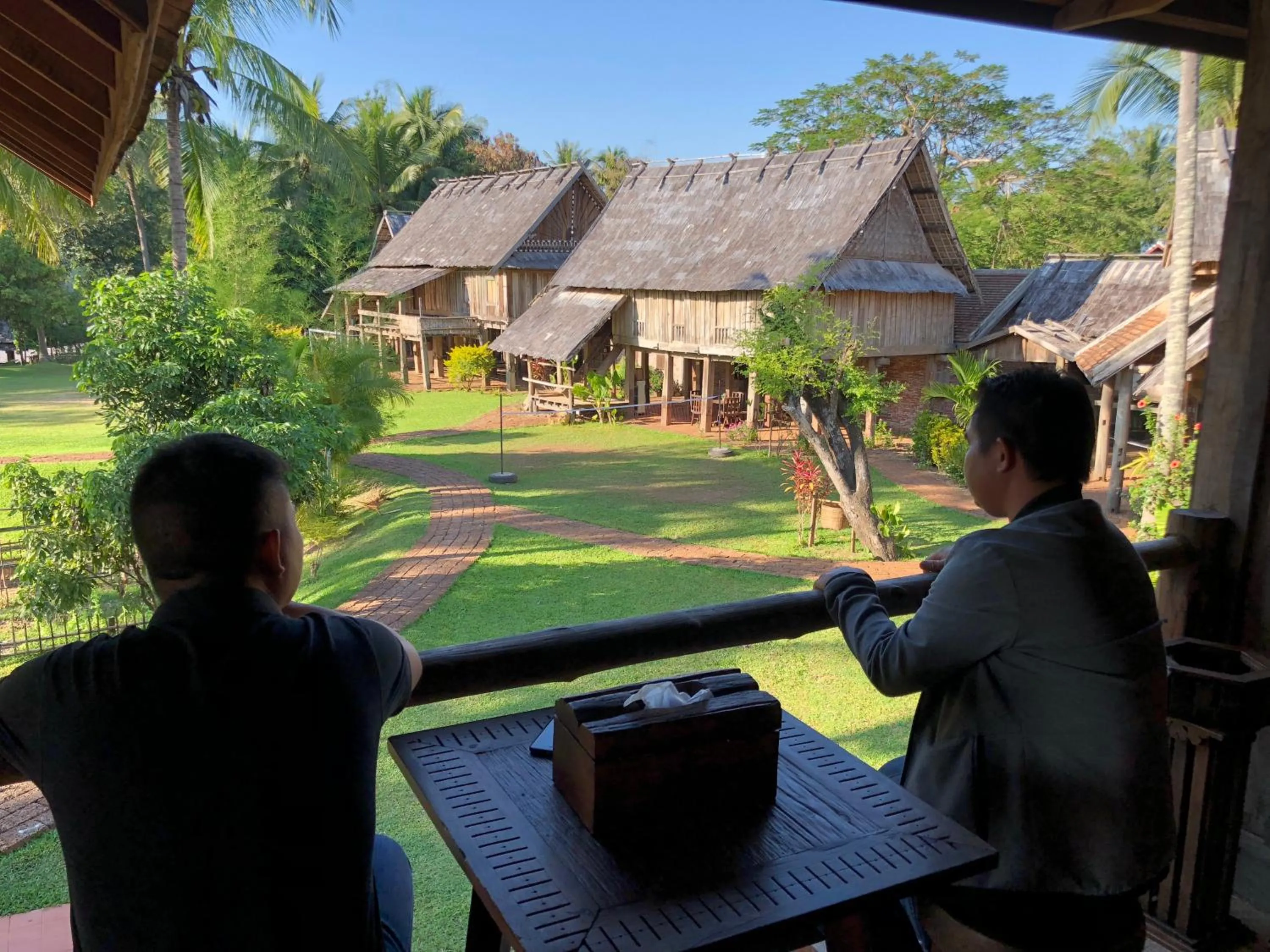 Patio in On The Mekong Resort