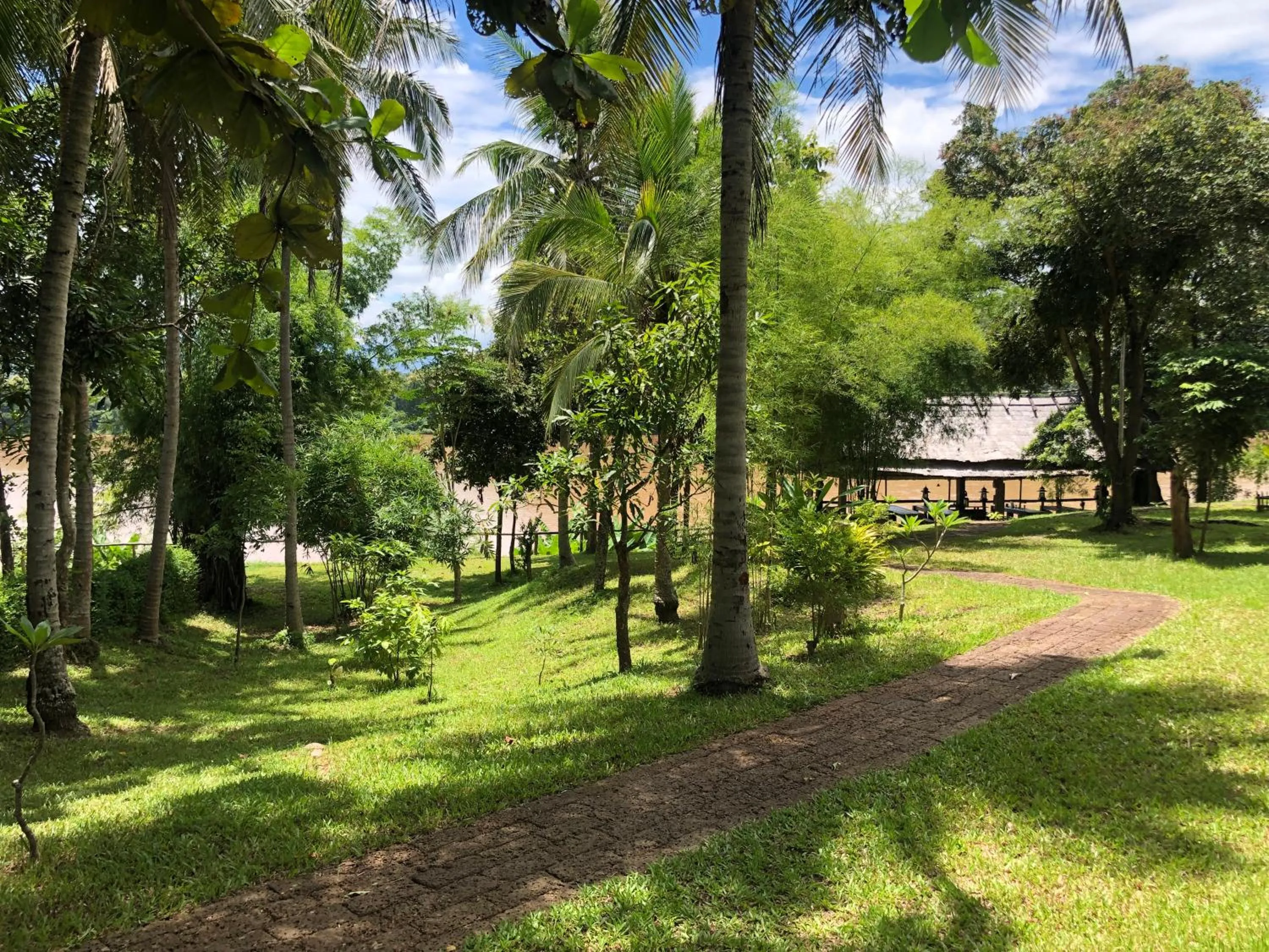 Patio in On The Mekong Resort