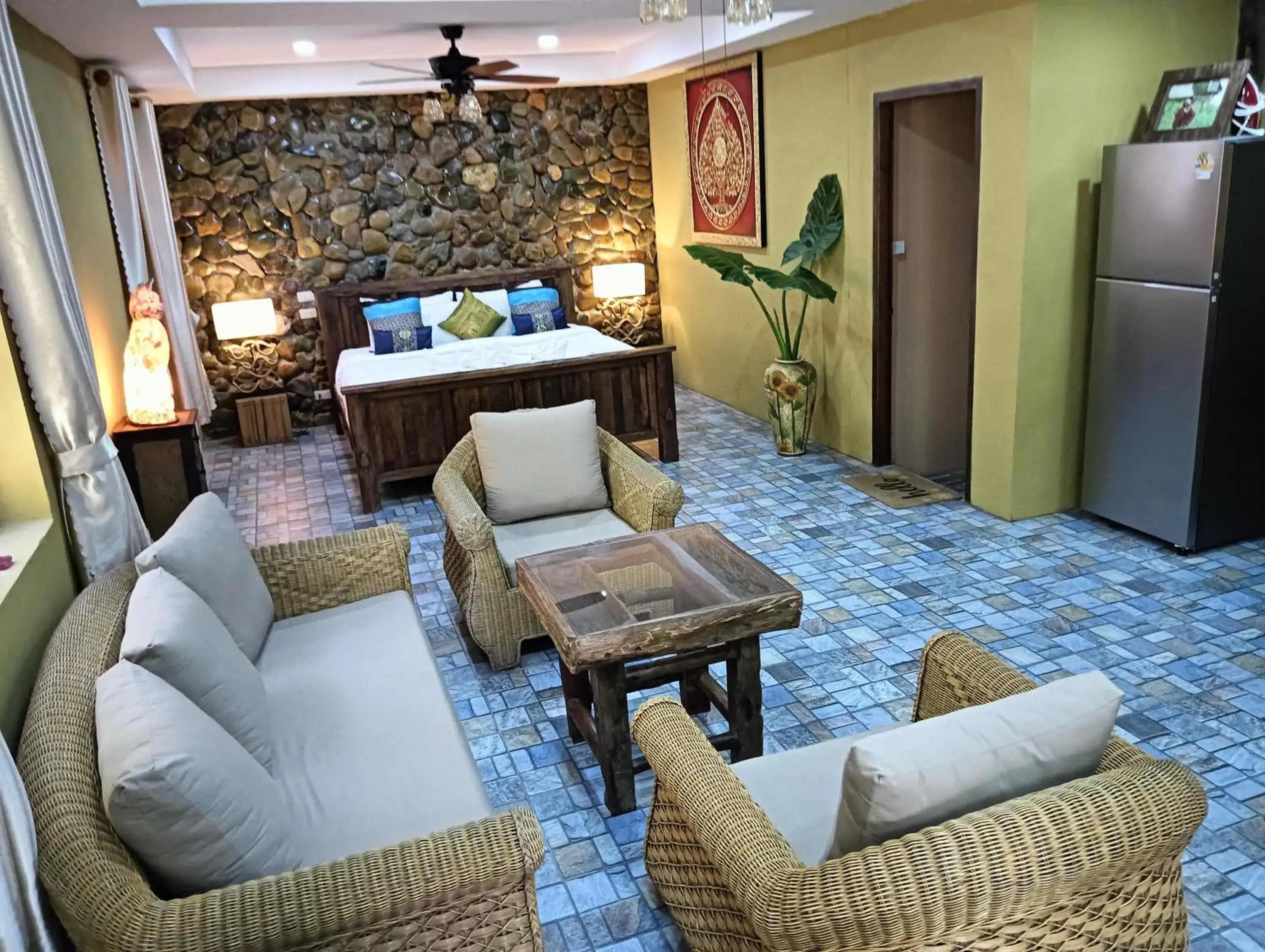 Villa with Garden View in On The Mekong Resort Villa with Garden View in On The Mekong Resort