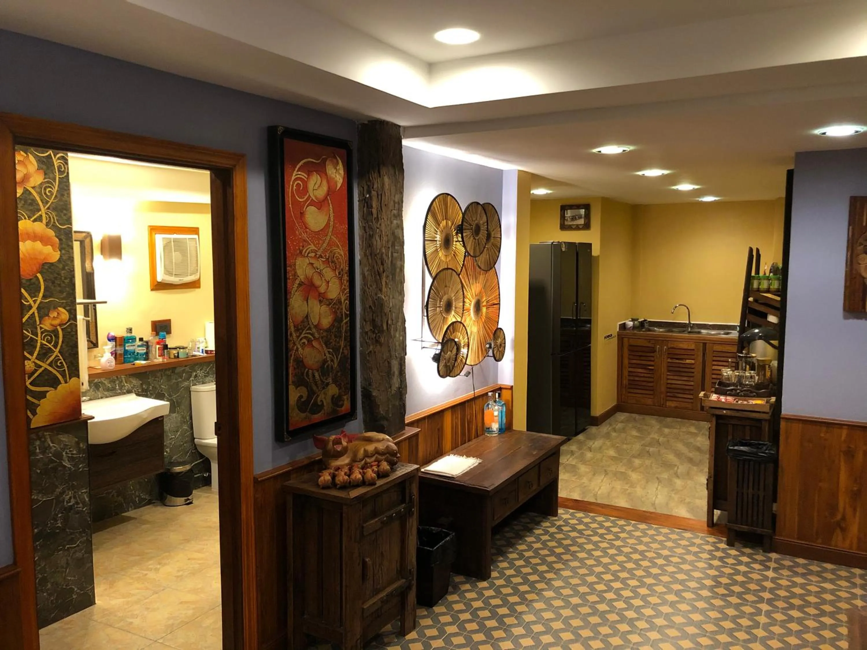 kitchen in On The Mekong Resort