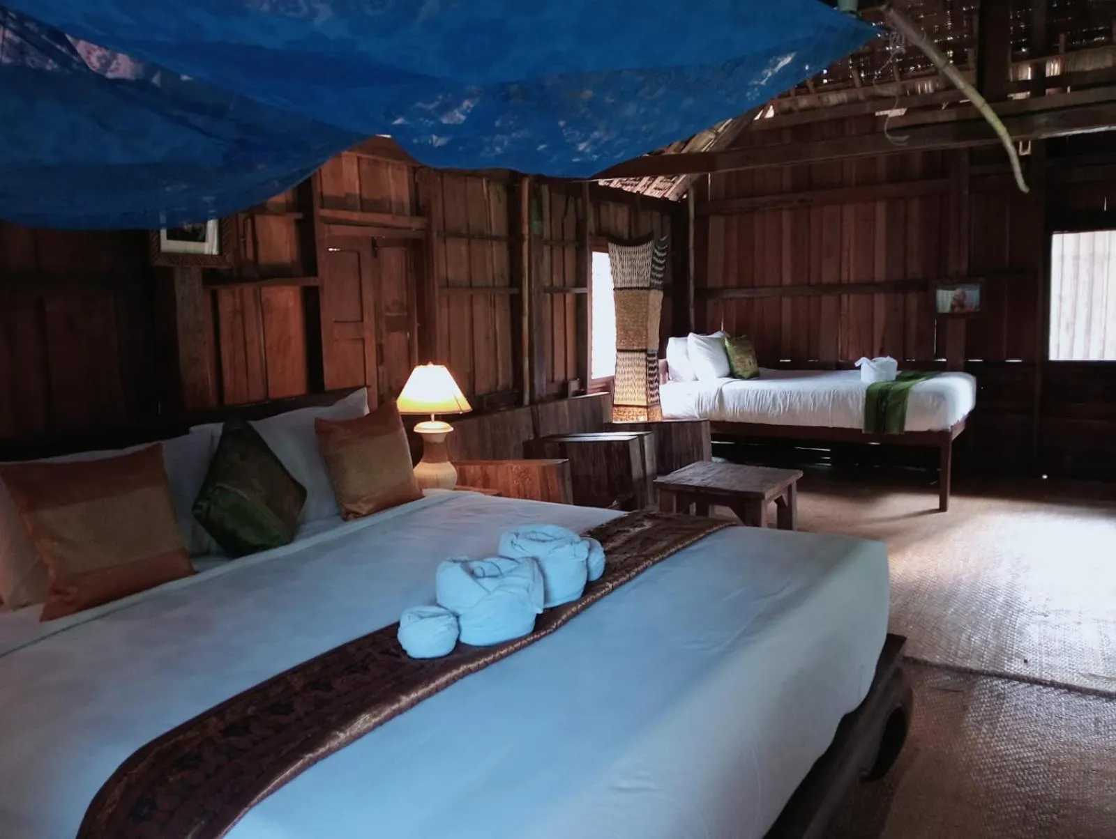 Bed in On The Mekong Resort
