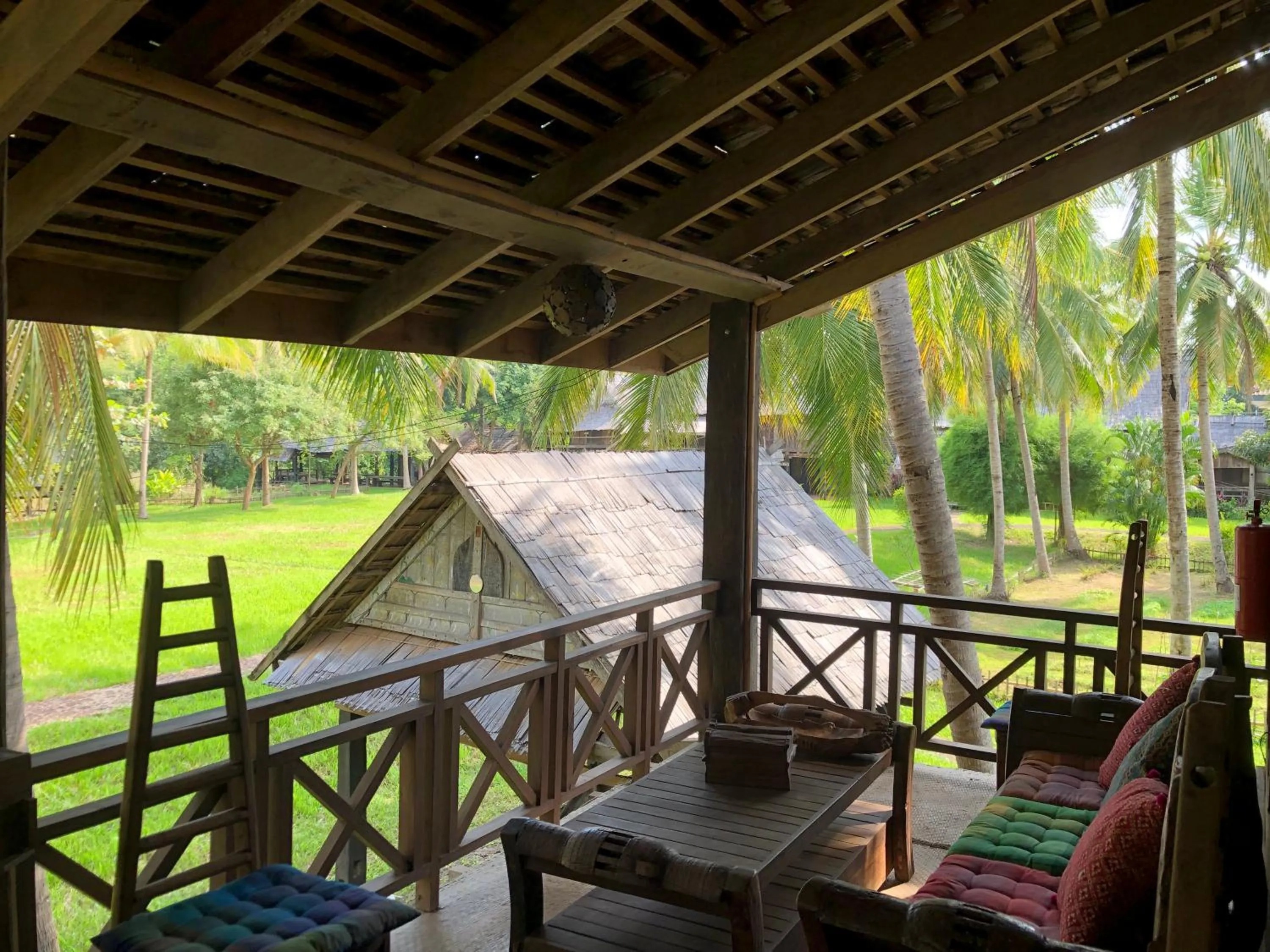Patio in On The Mekong Resort