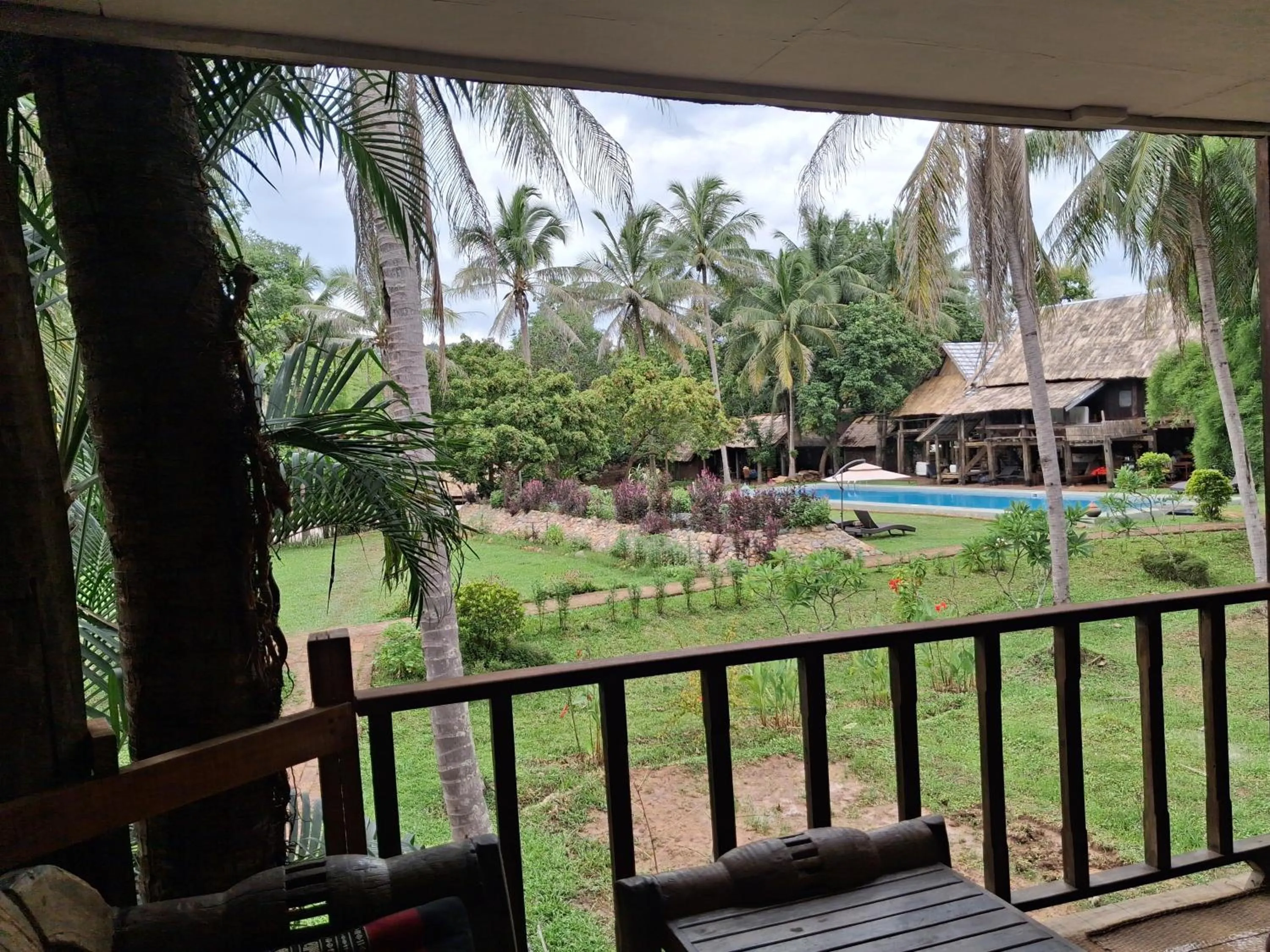 Patio in On The Mekong Resort
