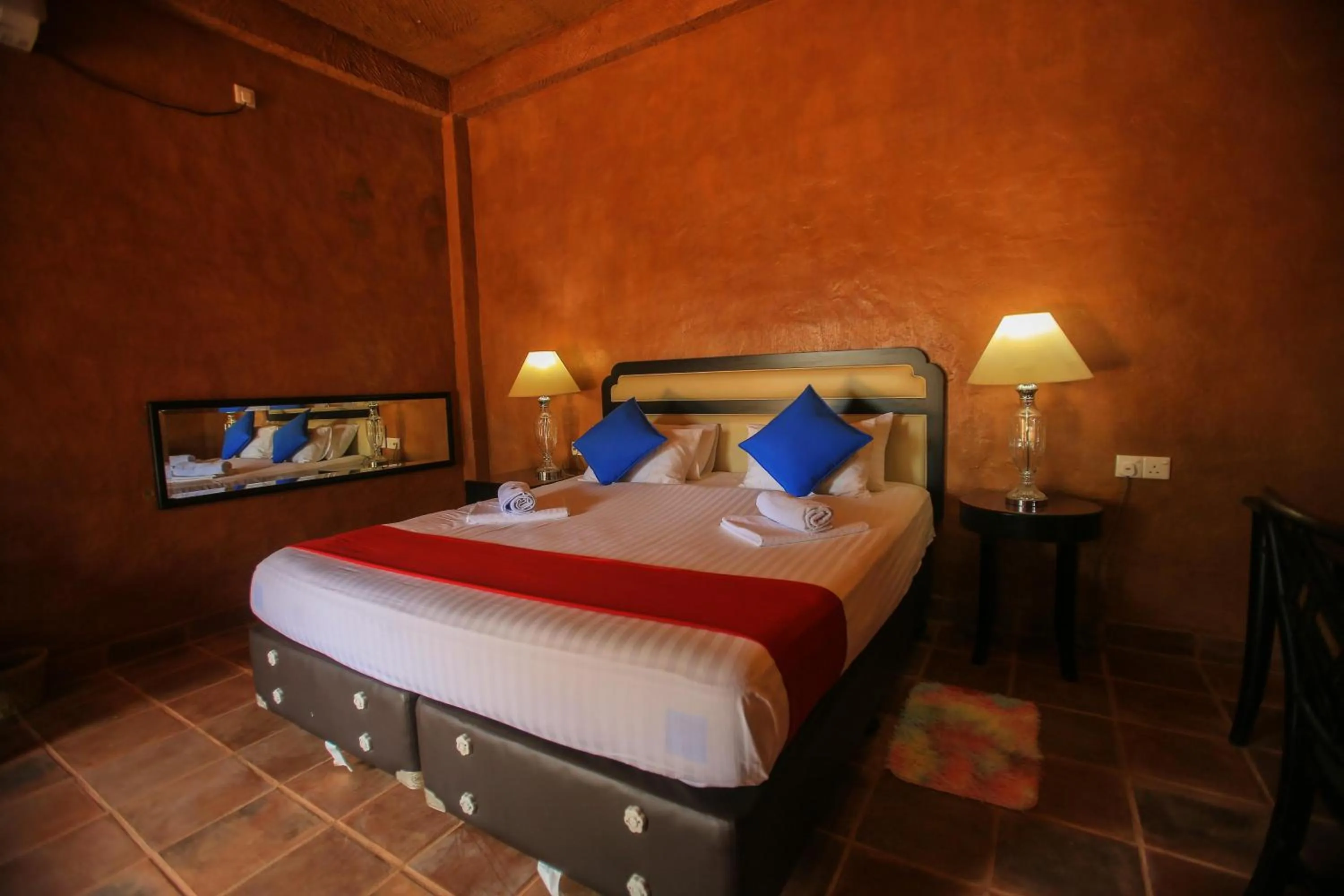 Bed in Jungle Hut Resort Sigiriya