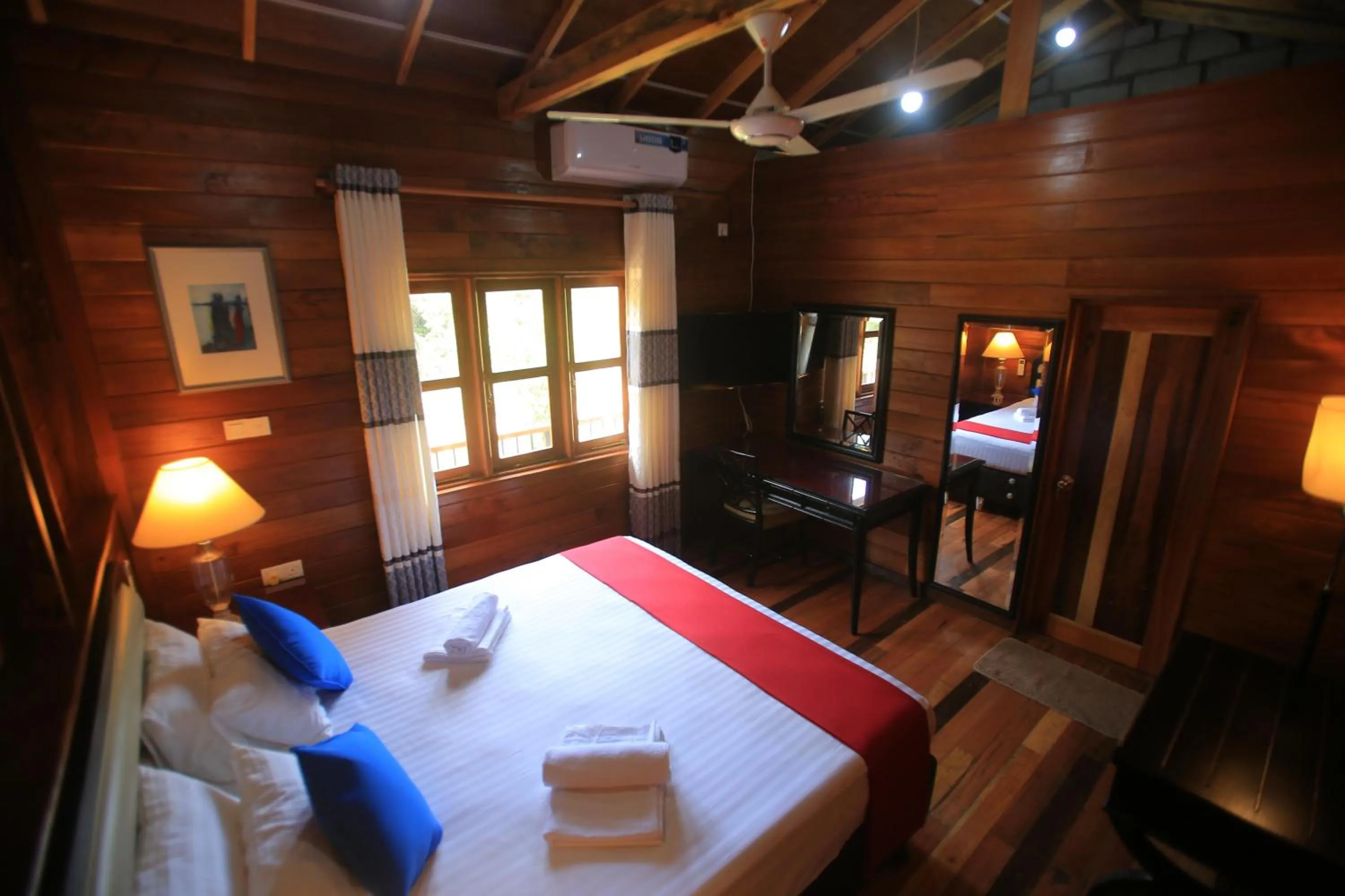 Photo of the whole room, Bed in Jungle Hut Resort Sigiriya