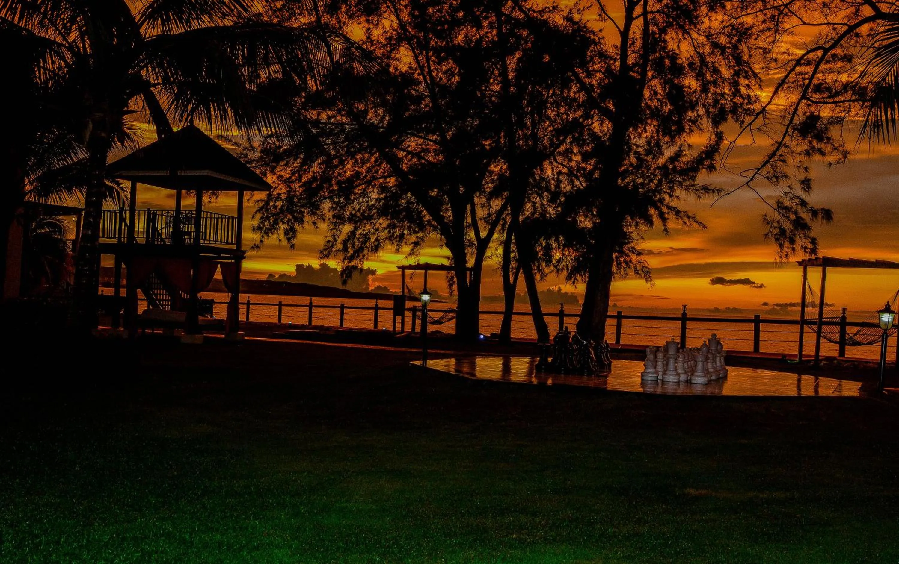 Sunset in Jewel Paradise Cove Adult Beach Resort & Spa